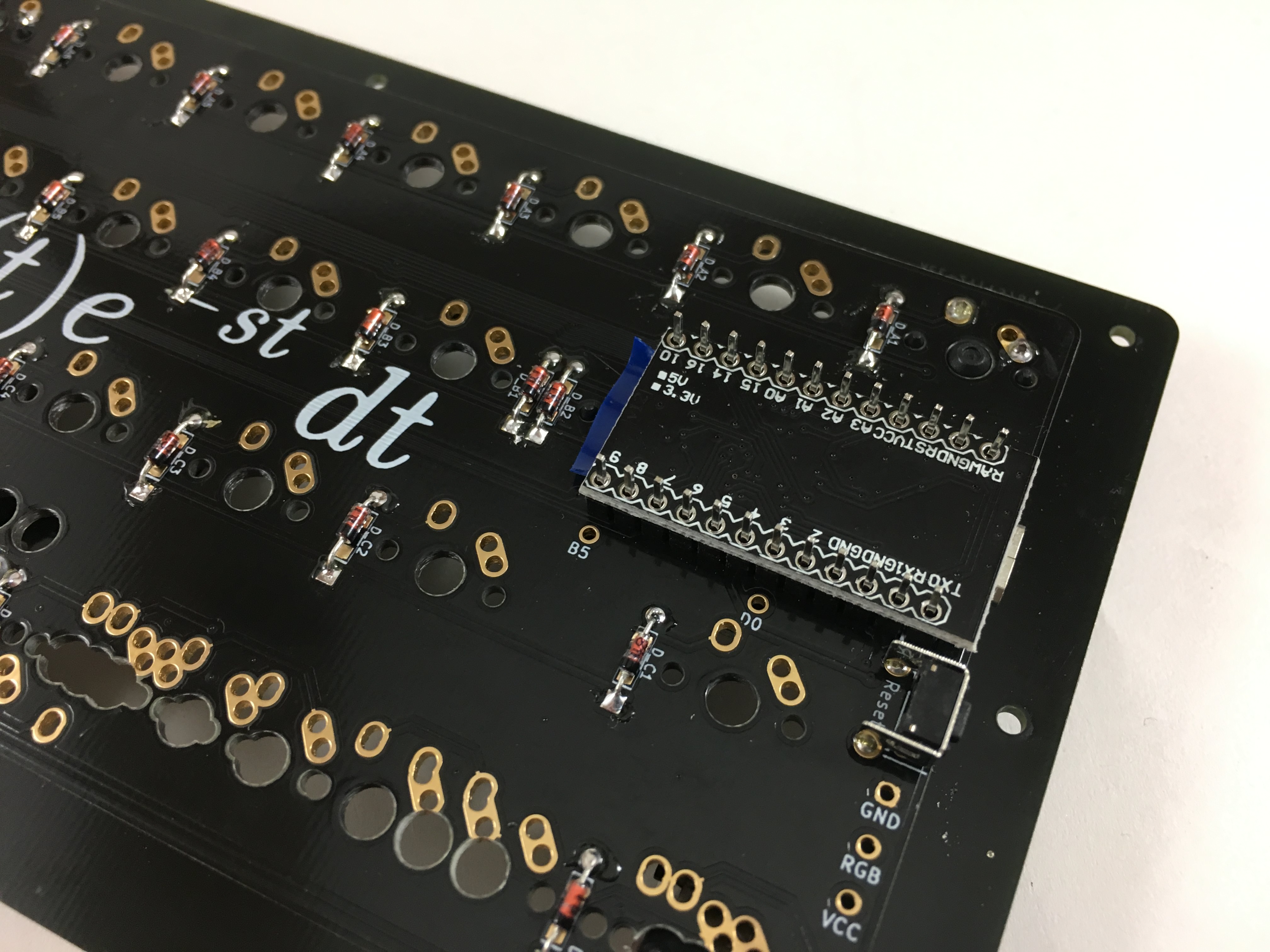 Pro Micro Placed on PCB