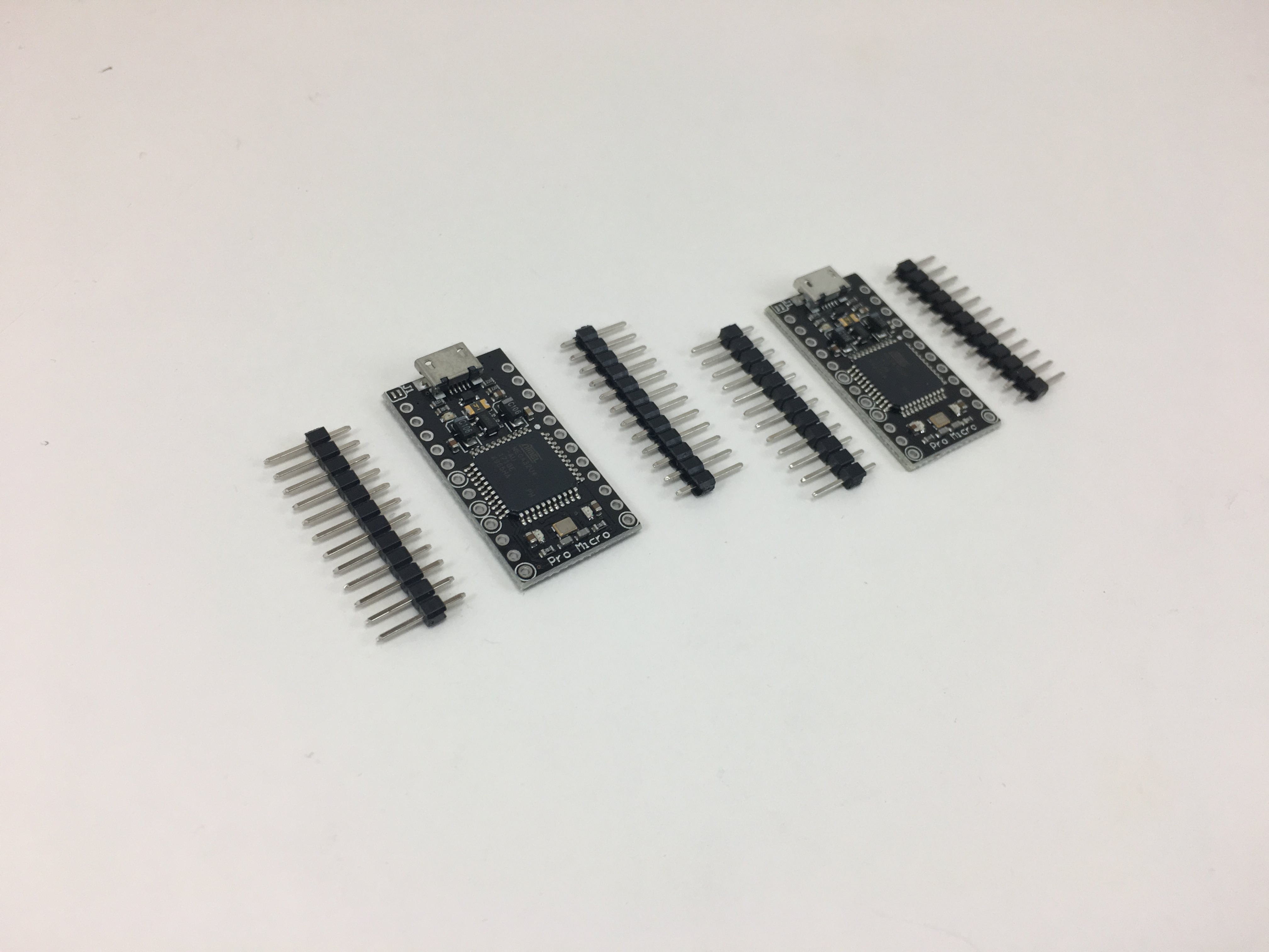 Pro Micro controllers with header pins