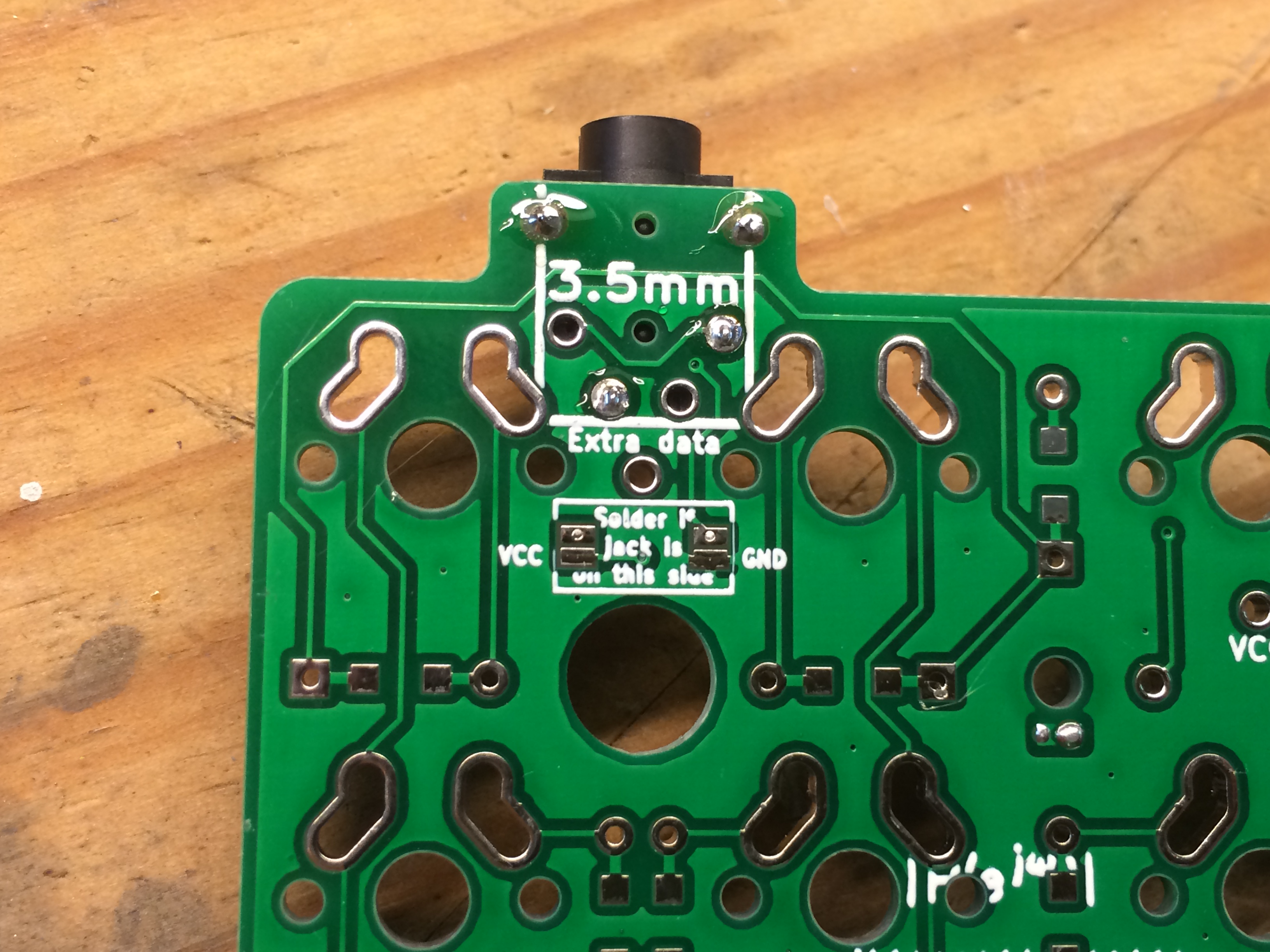 TRRS Jumpers Unsoldered Side