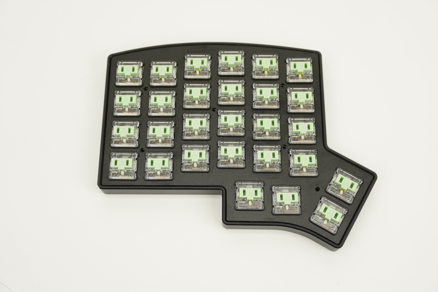 Plate assembly placed in case tray