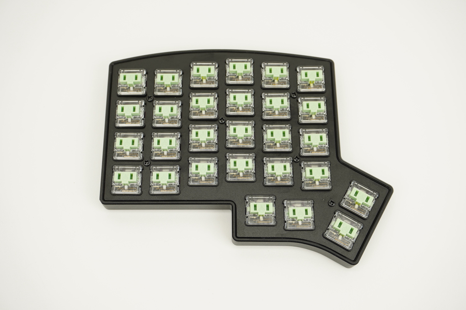 Screws added to case tray