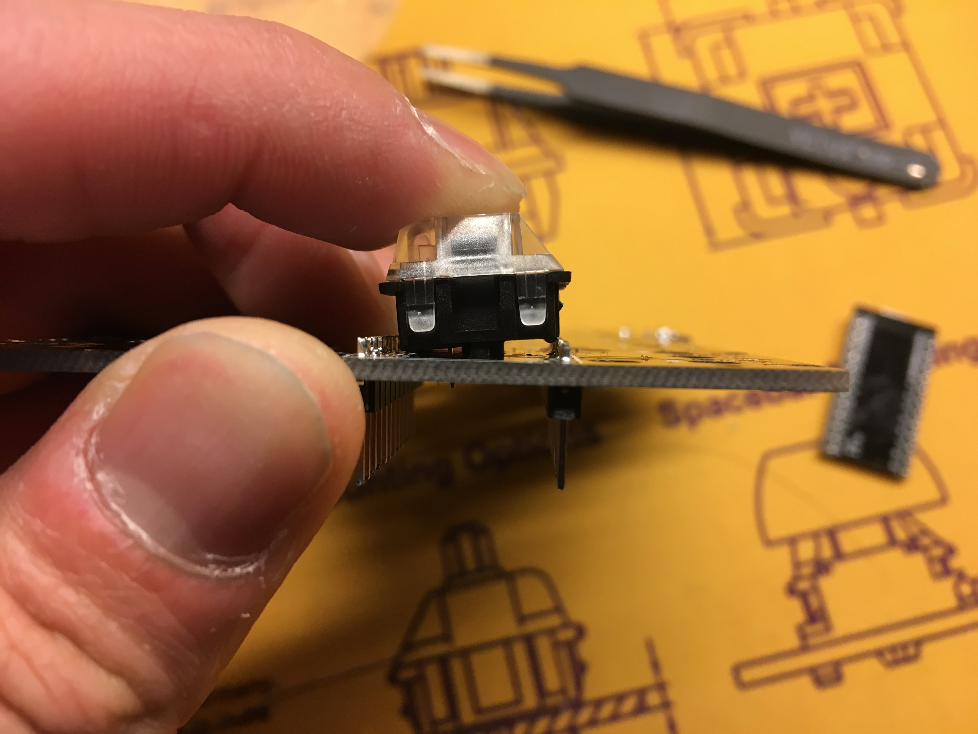 Switch with Header Pin Interference