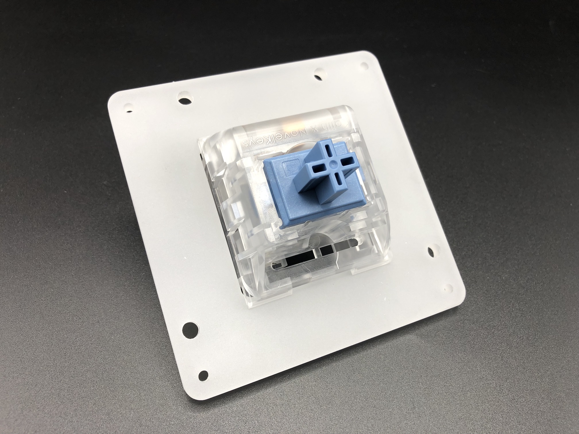 Big switch inserted in switch plate