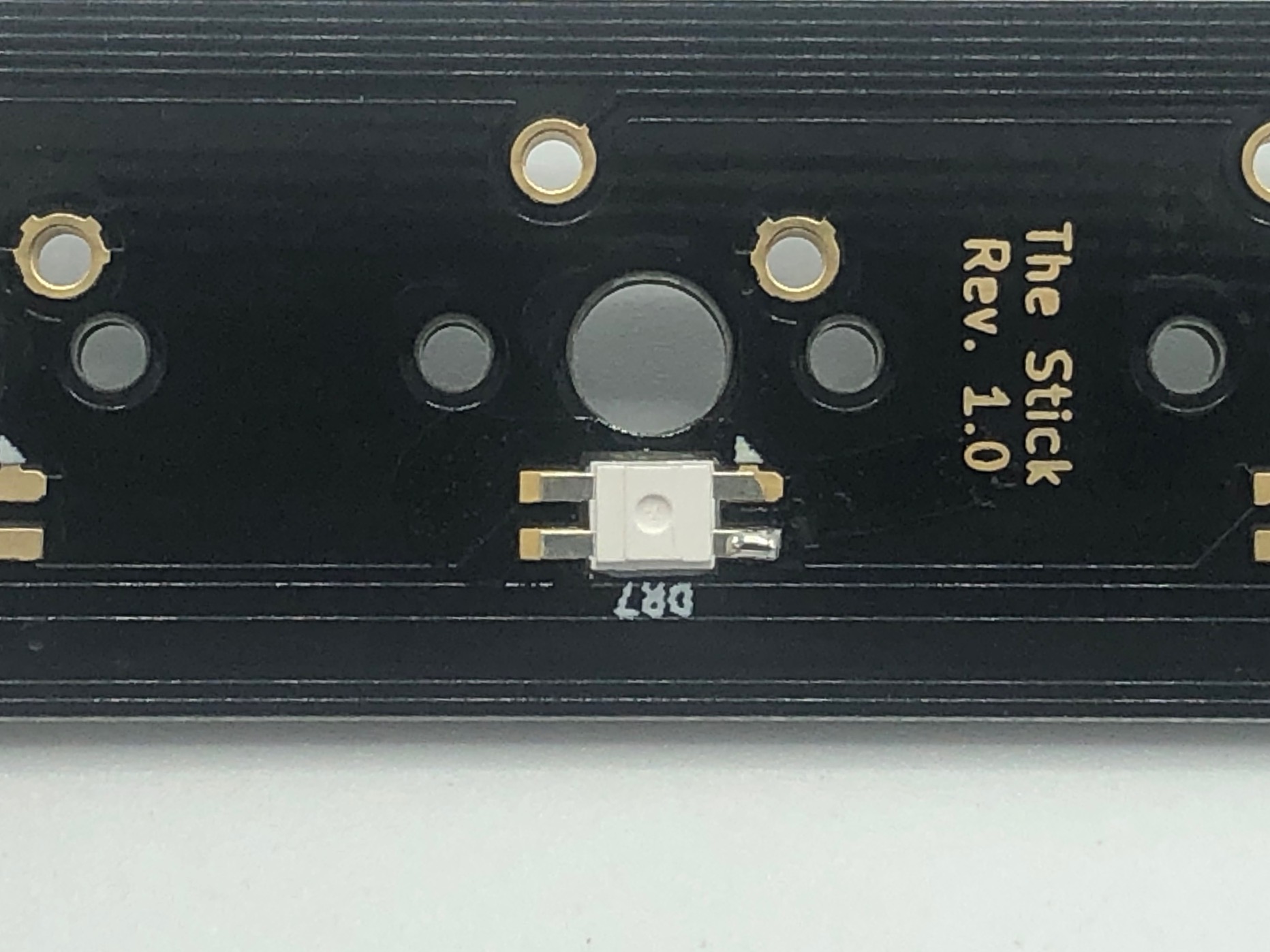 RGB LED Placed in PCB Slot