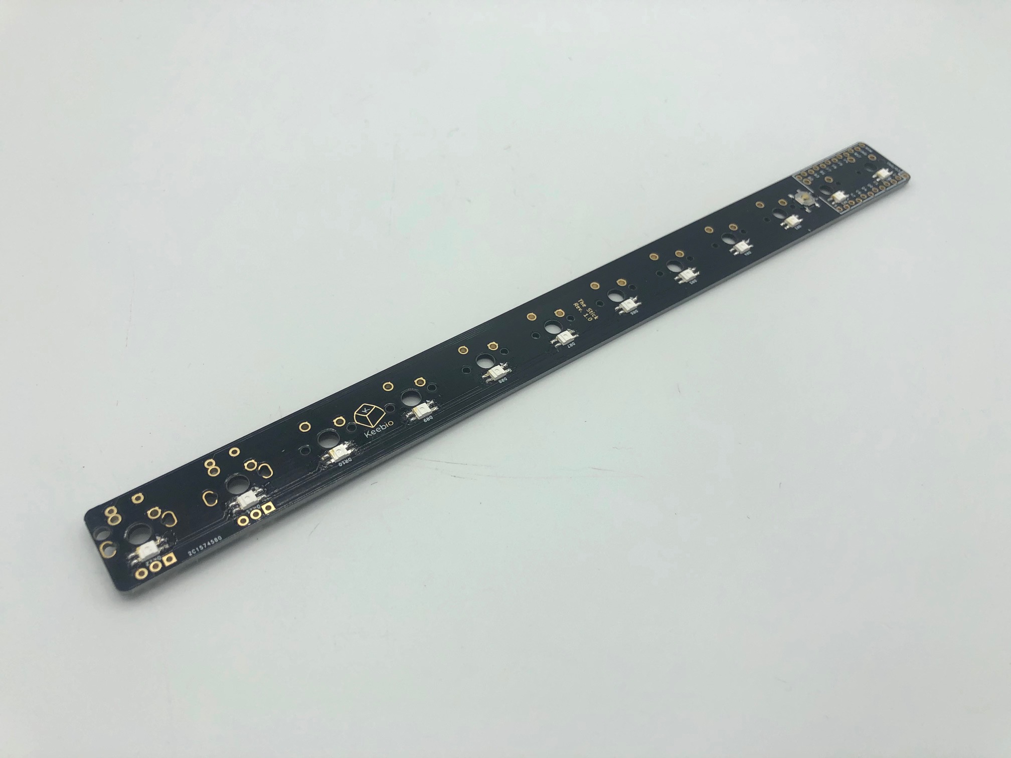 PCB with All RGB LEDs Soldered