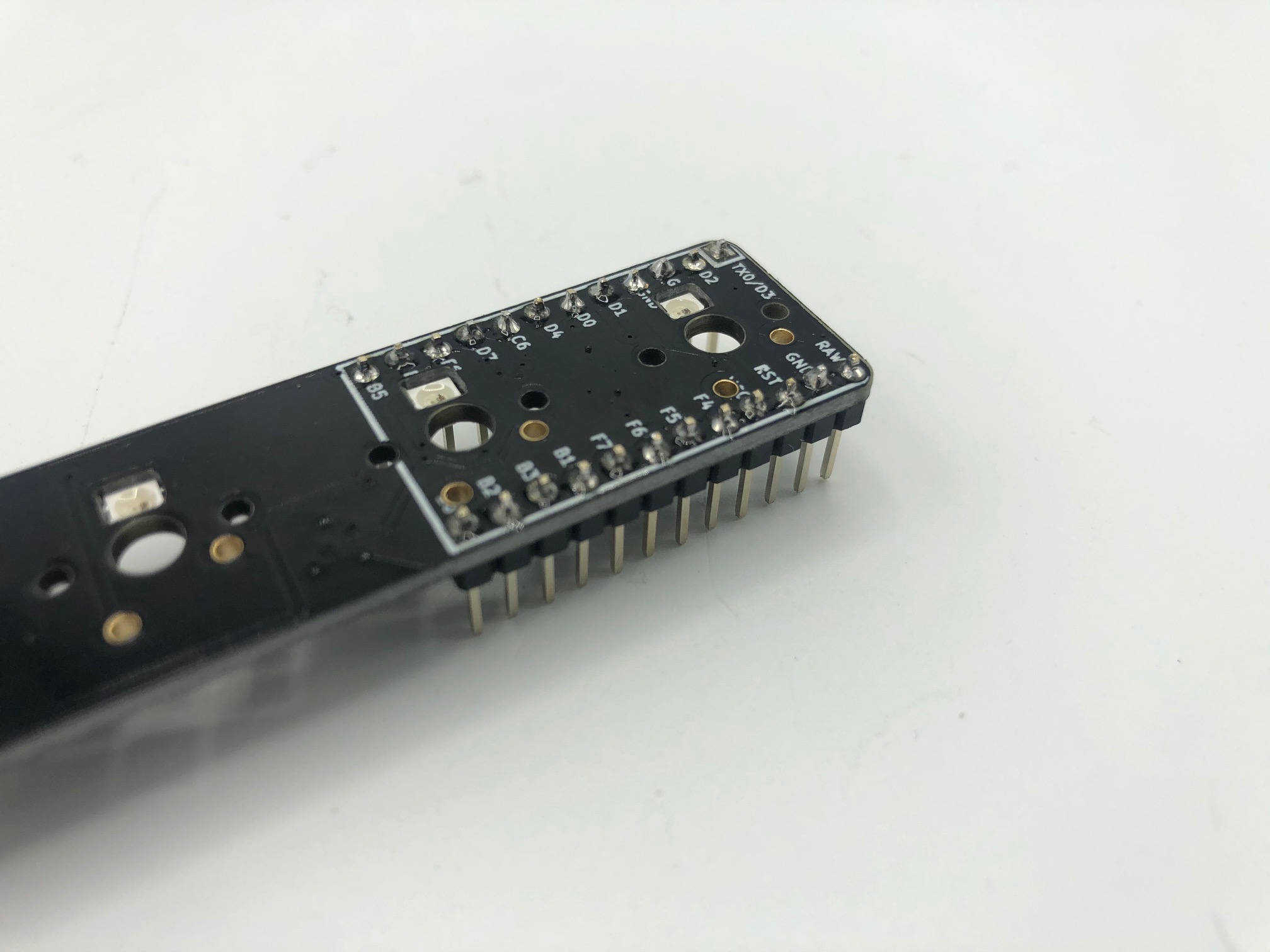 PCB with Header Pins Soldered
