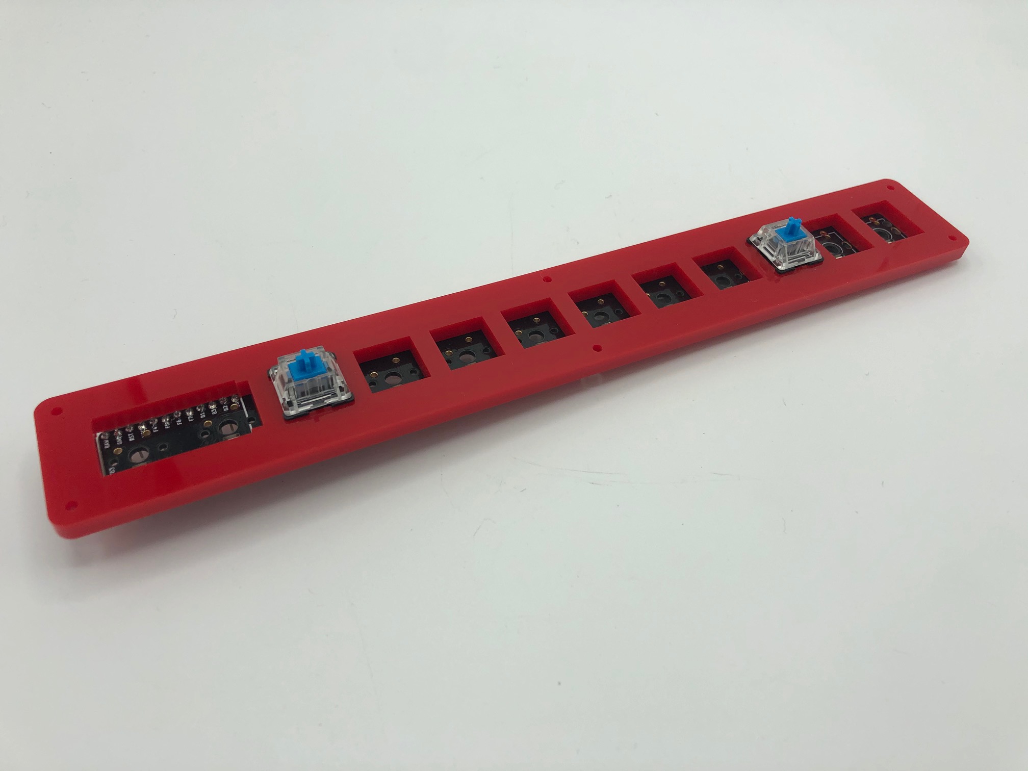 Two Switches Inserted in Switch Plate