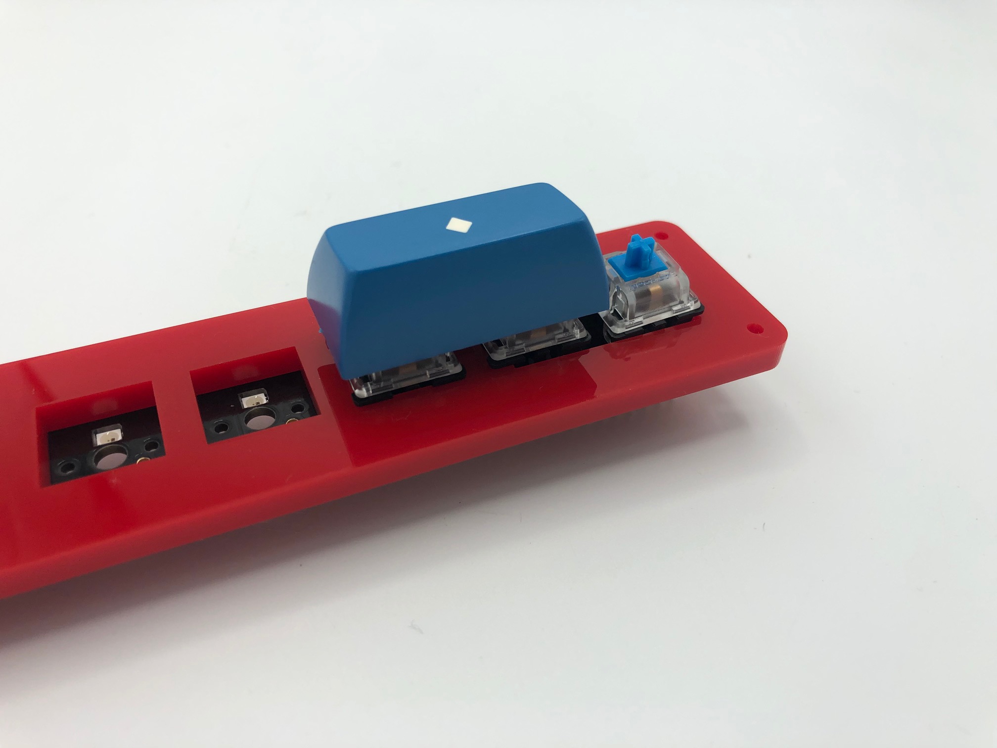 Wide Keycap Used to Align Switches