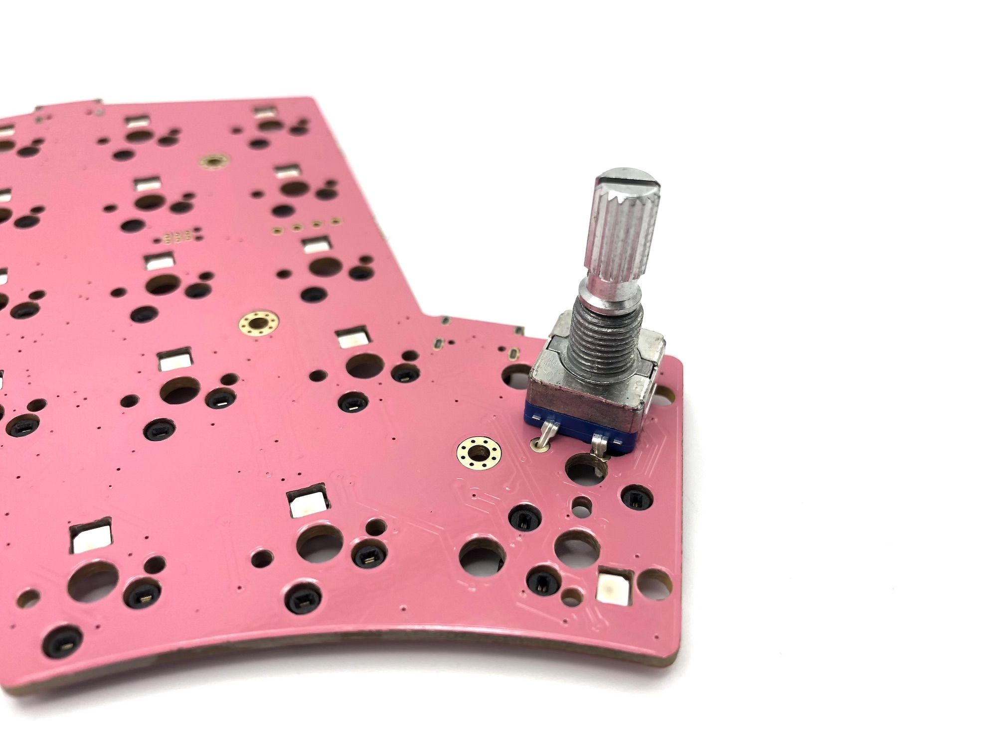 Encoder installed on Rev. 7 PCB
