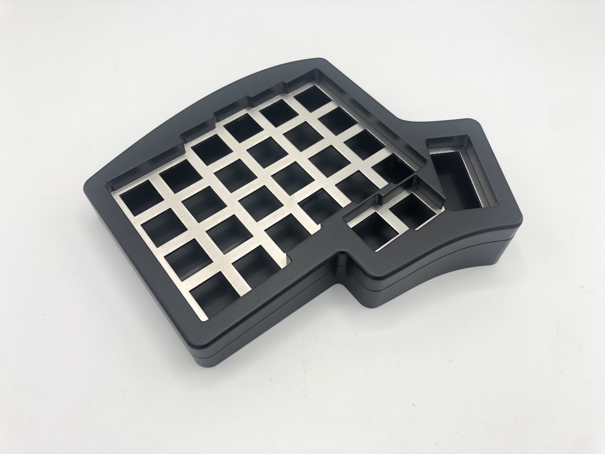 Iris aluminum case assembled top view