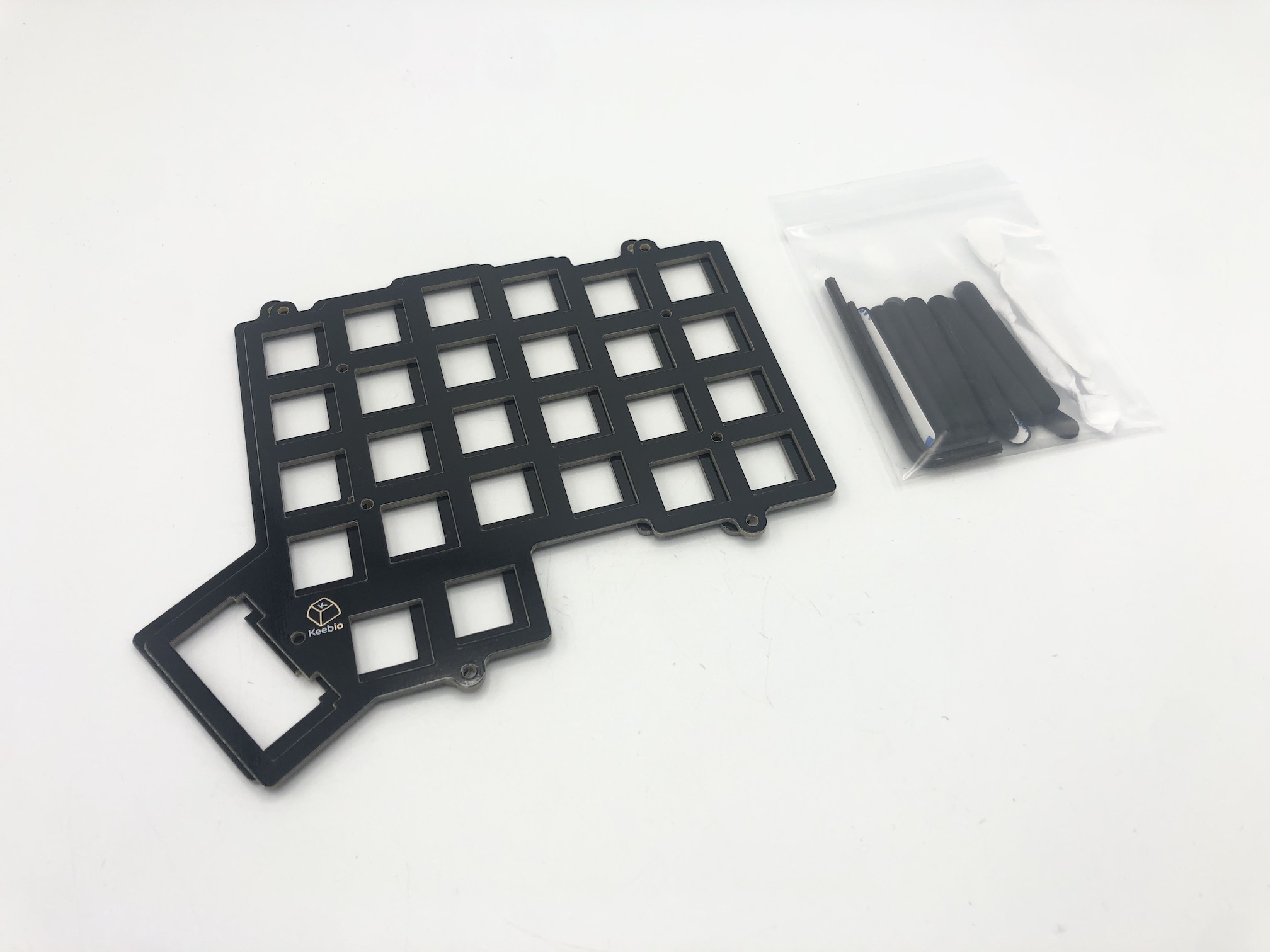 FR4 switch plate with o-rings bag