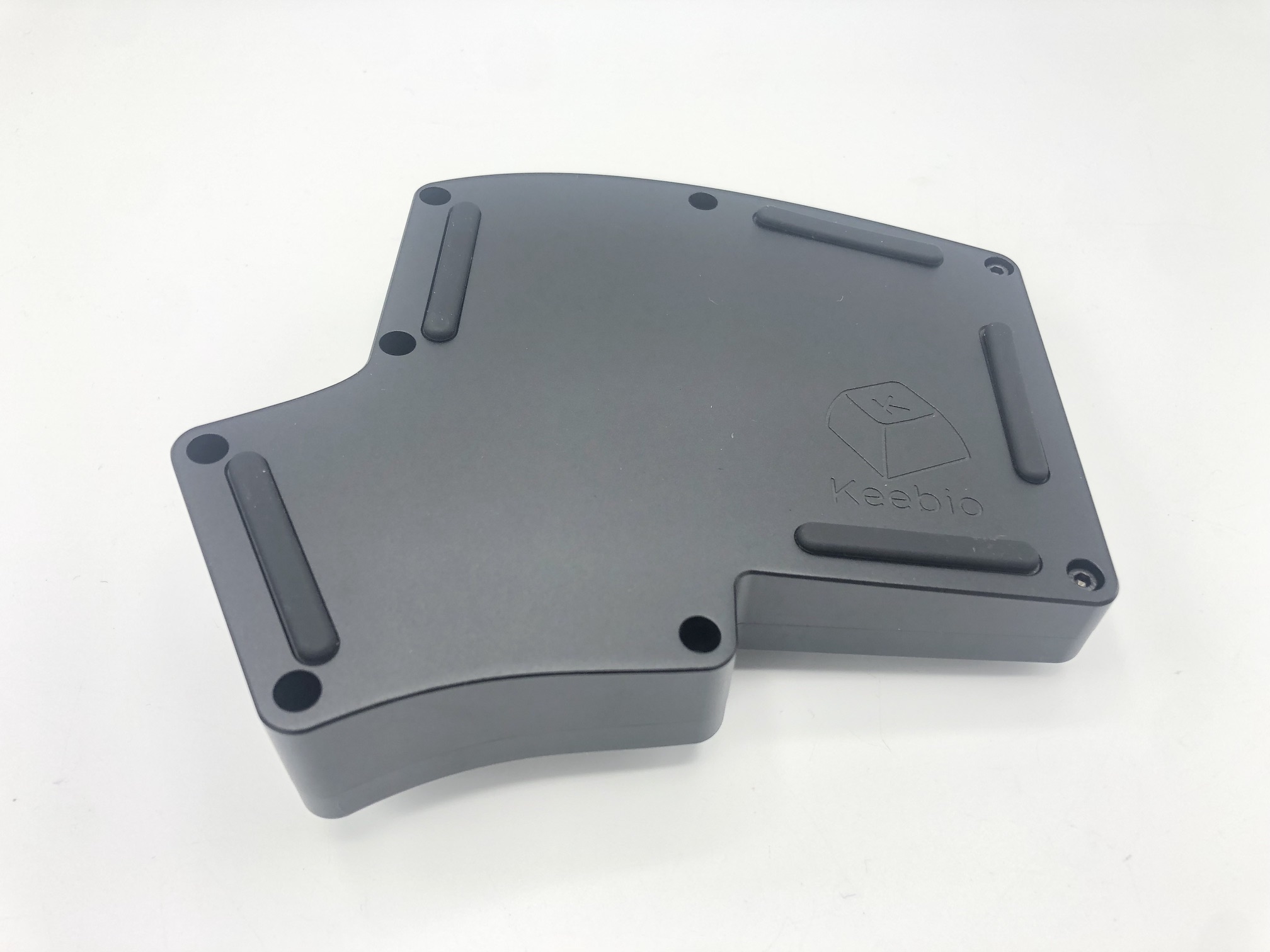 Bottom case piece placed on top half