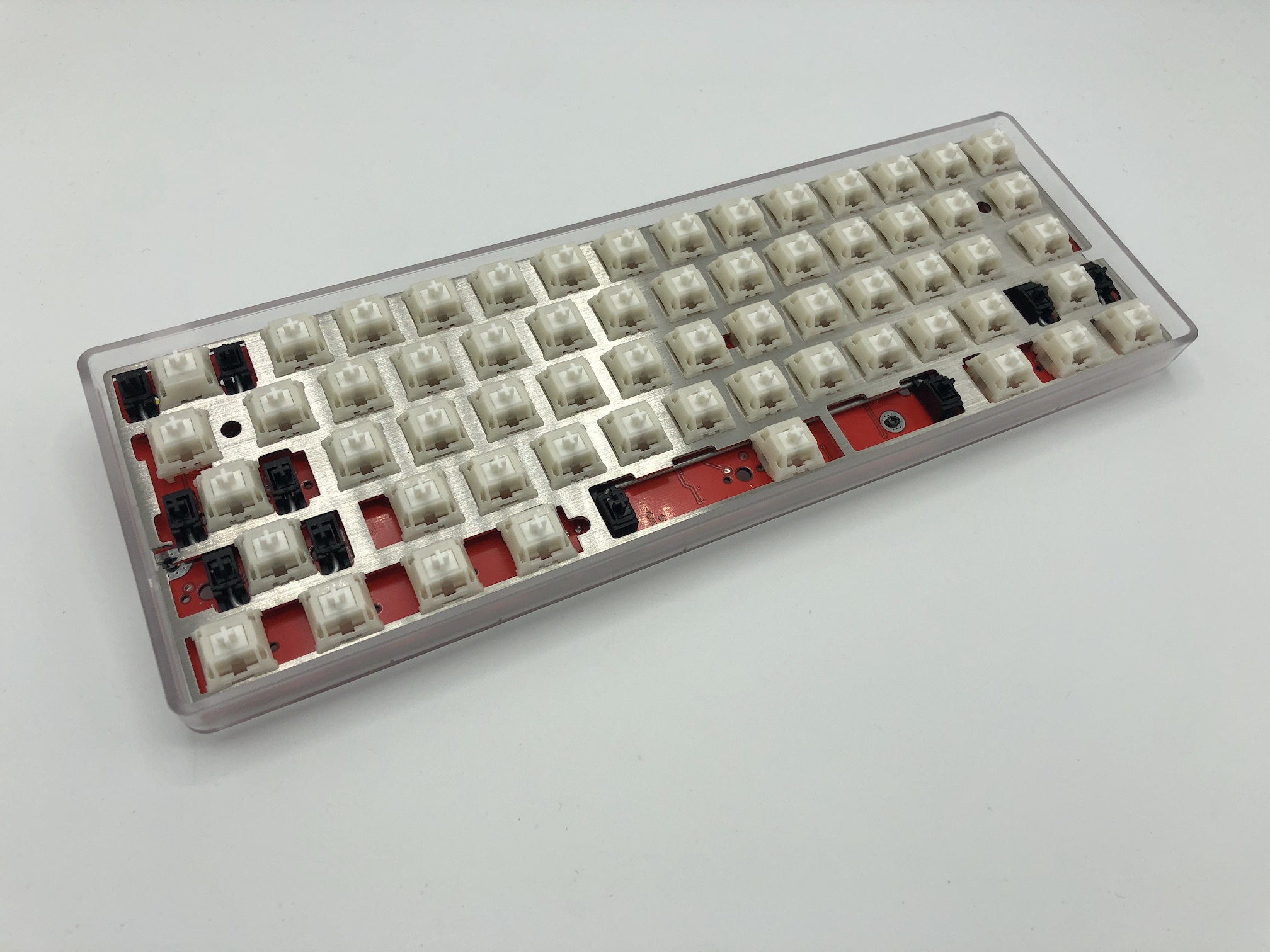 PCB assembled into case