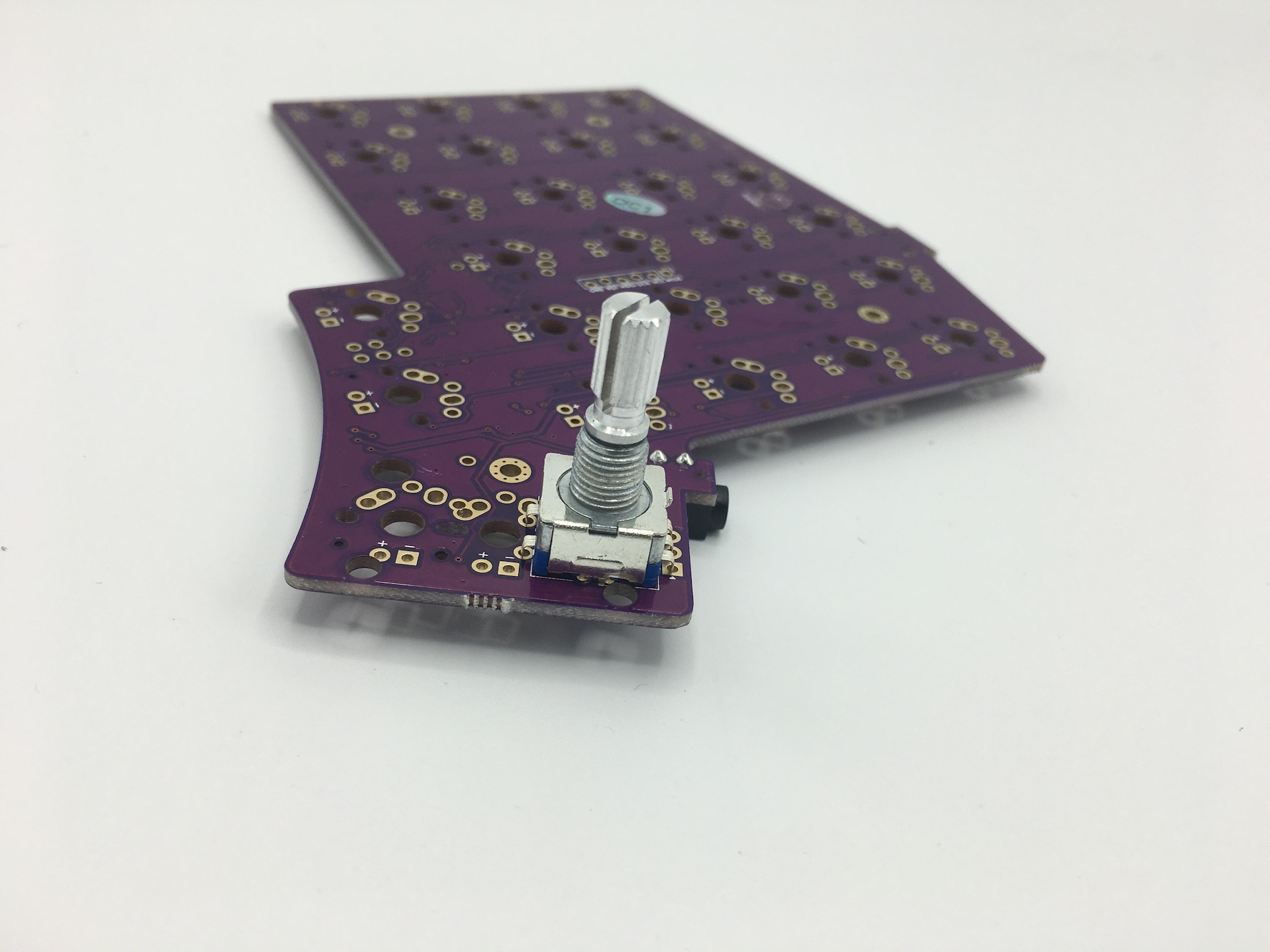 Rotary encoder installed on PCB