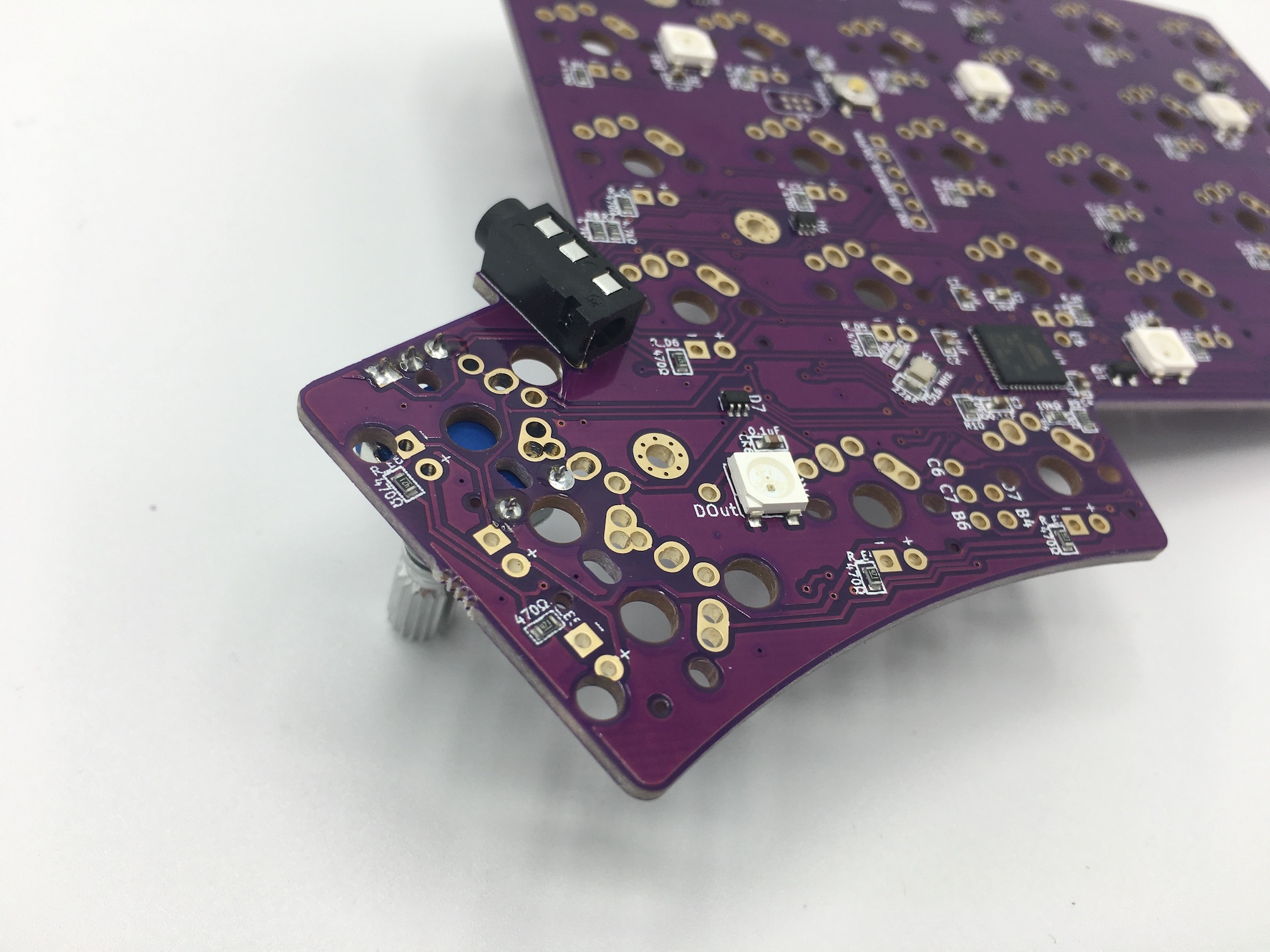 PCBs with encoder soldered in