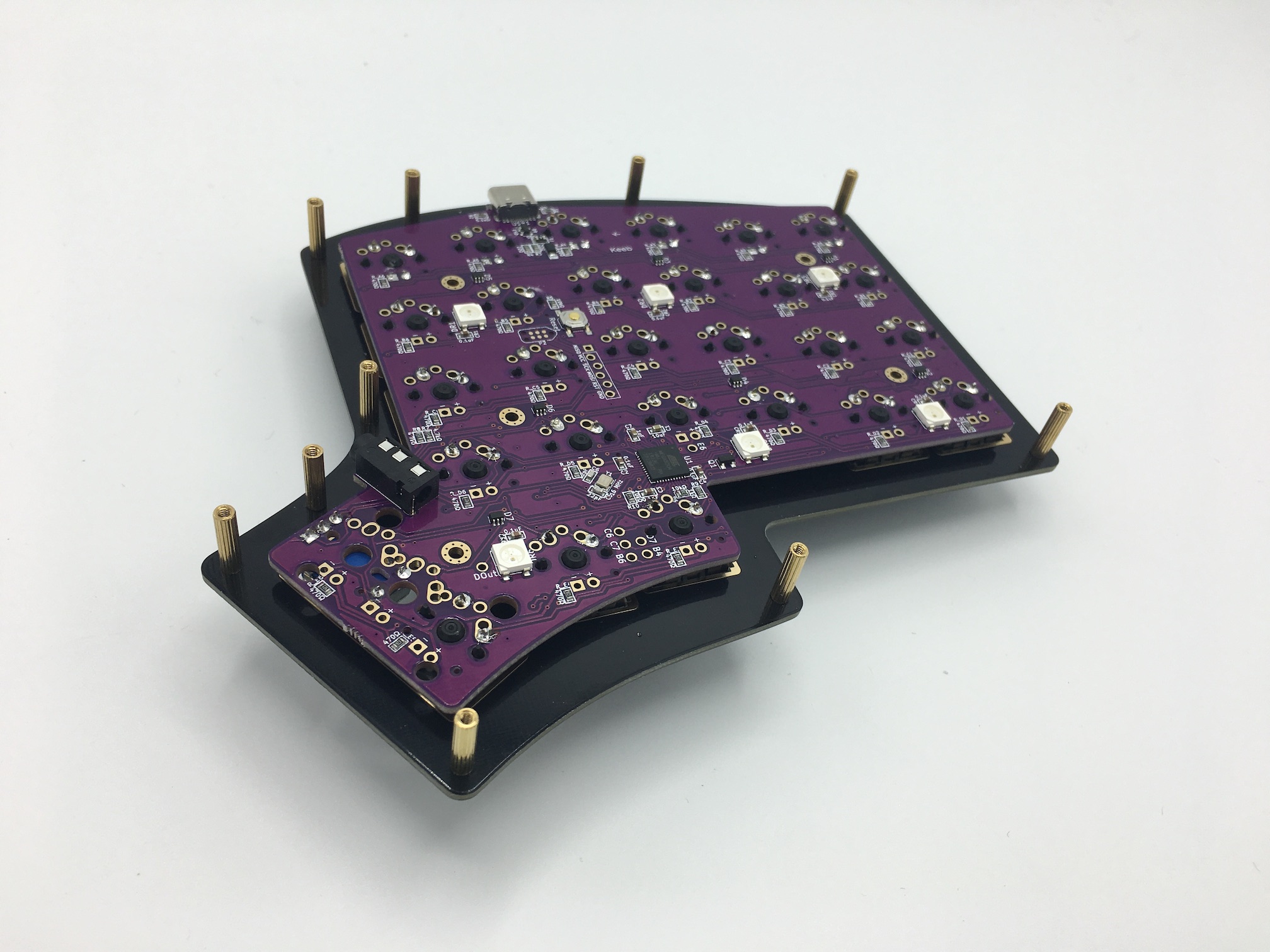 Switch plate with all standoffs attached