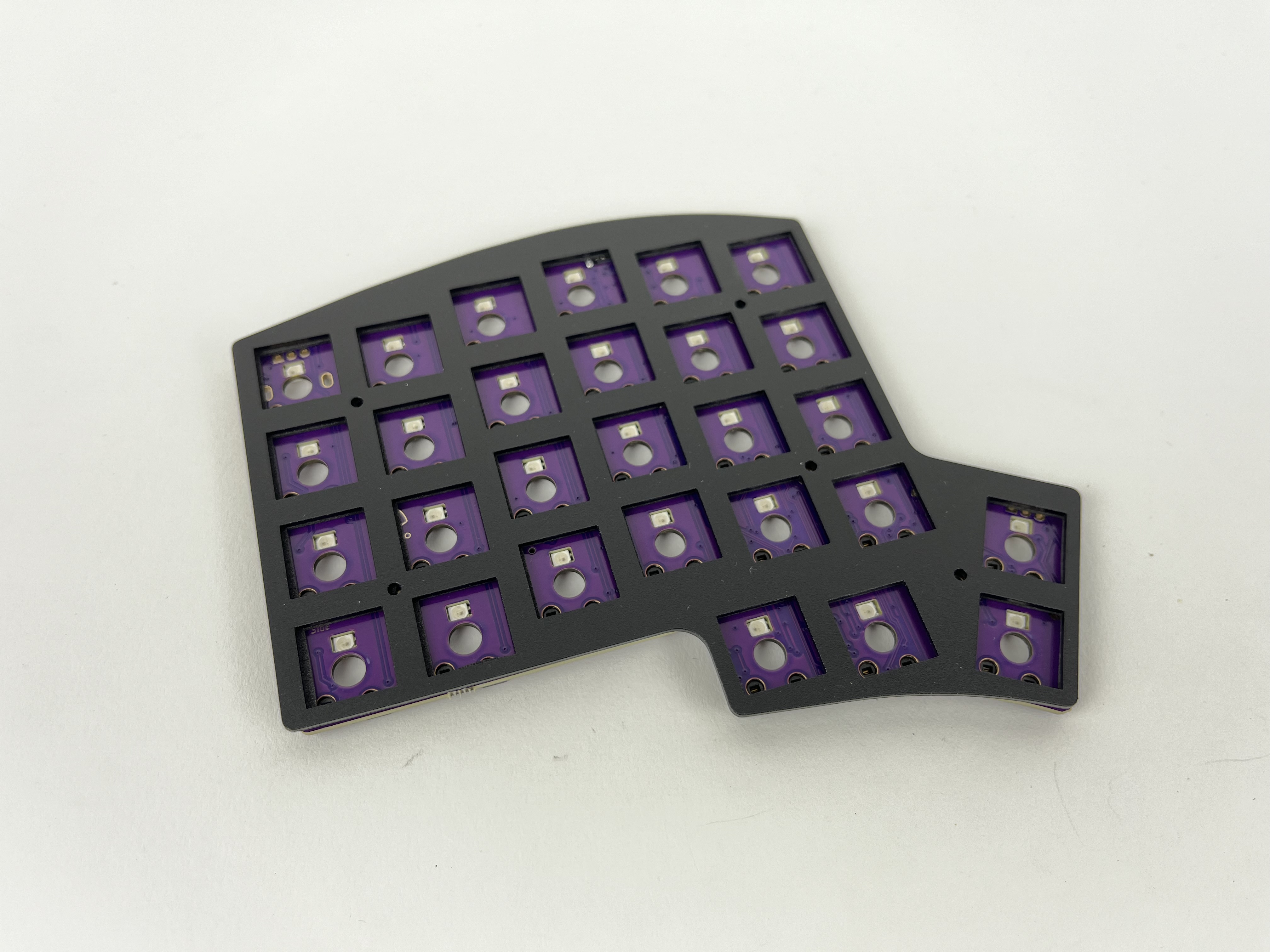 Switch plate placed over foam piece