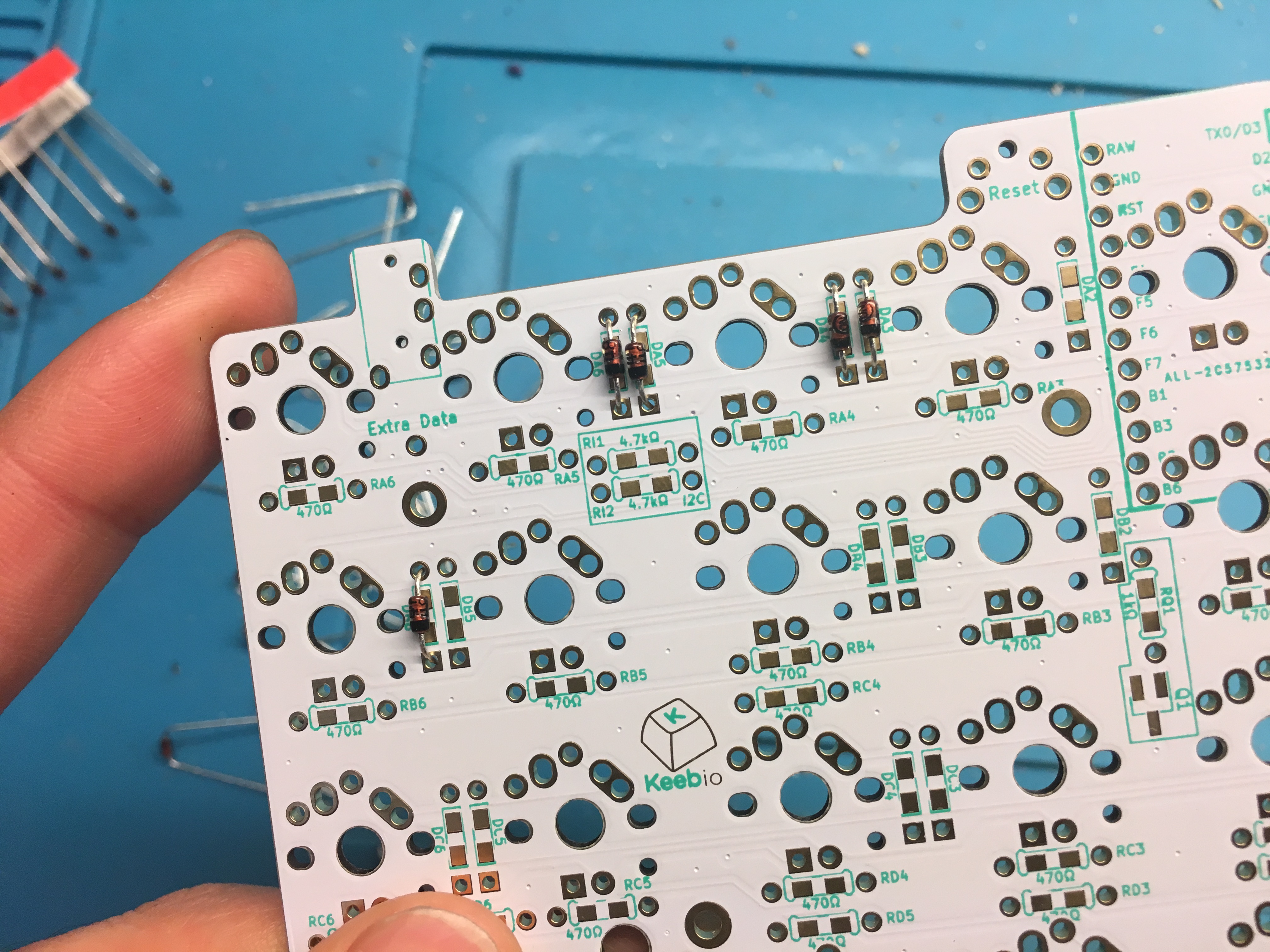 Diodes Inserted in PCB Bottom Side