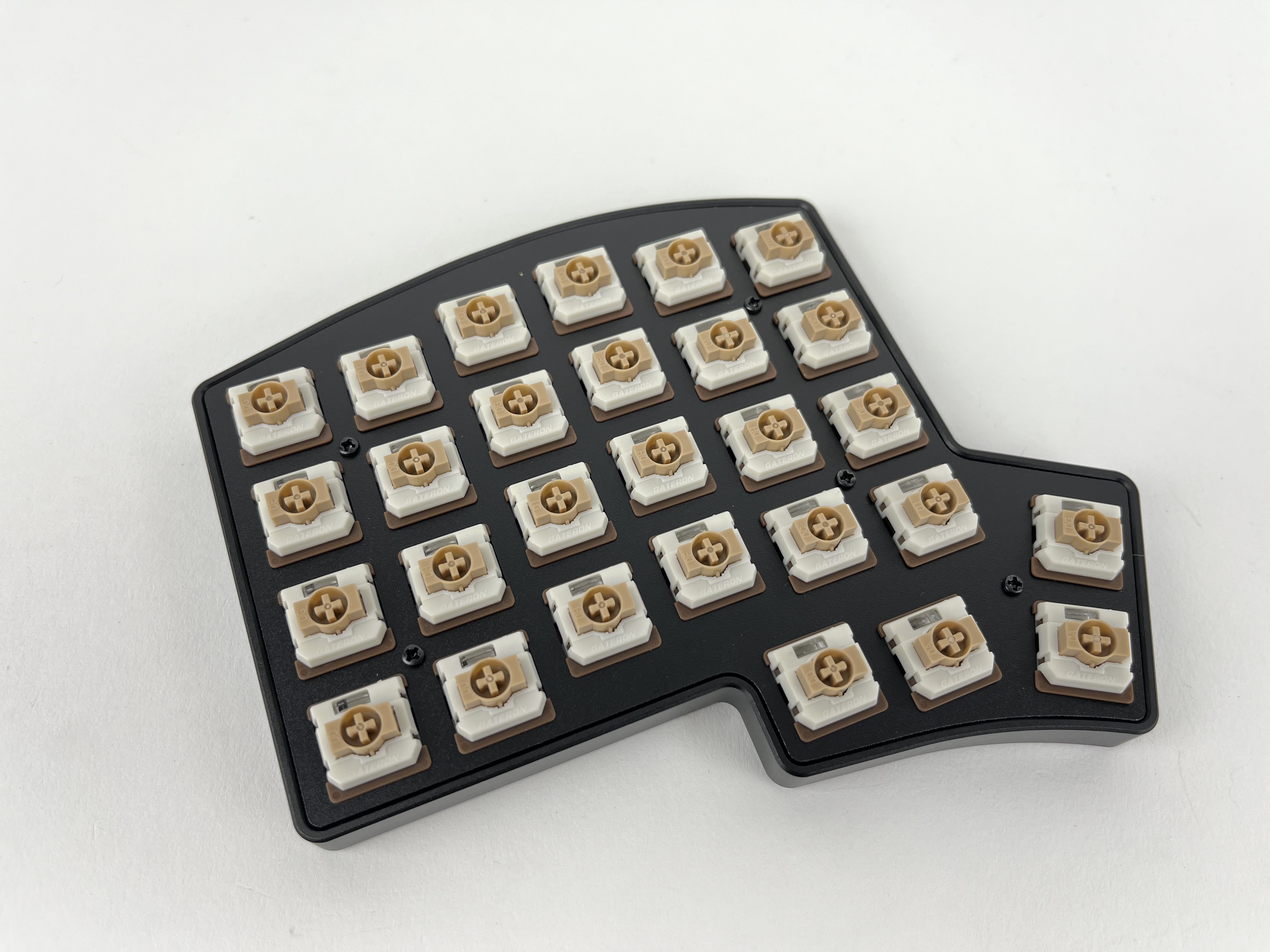 Screws added to case tray