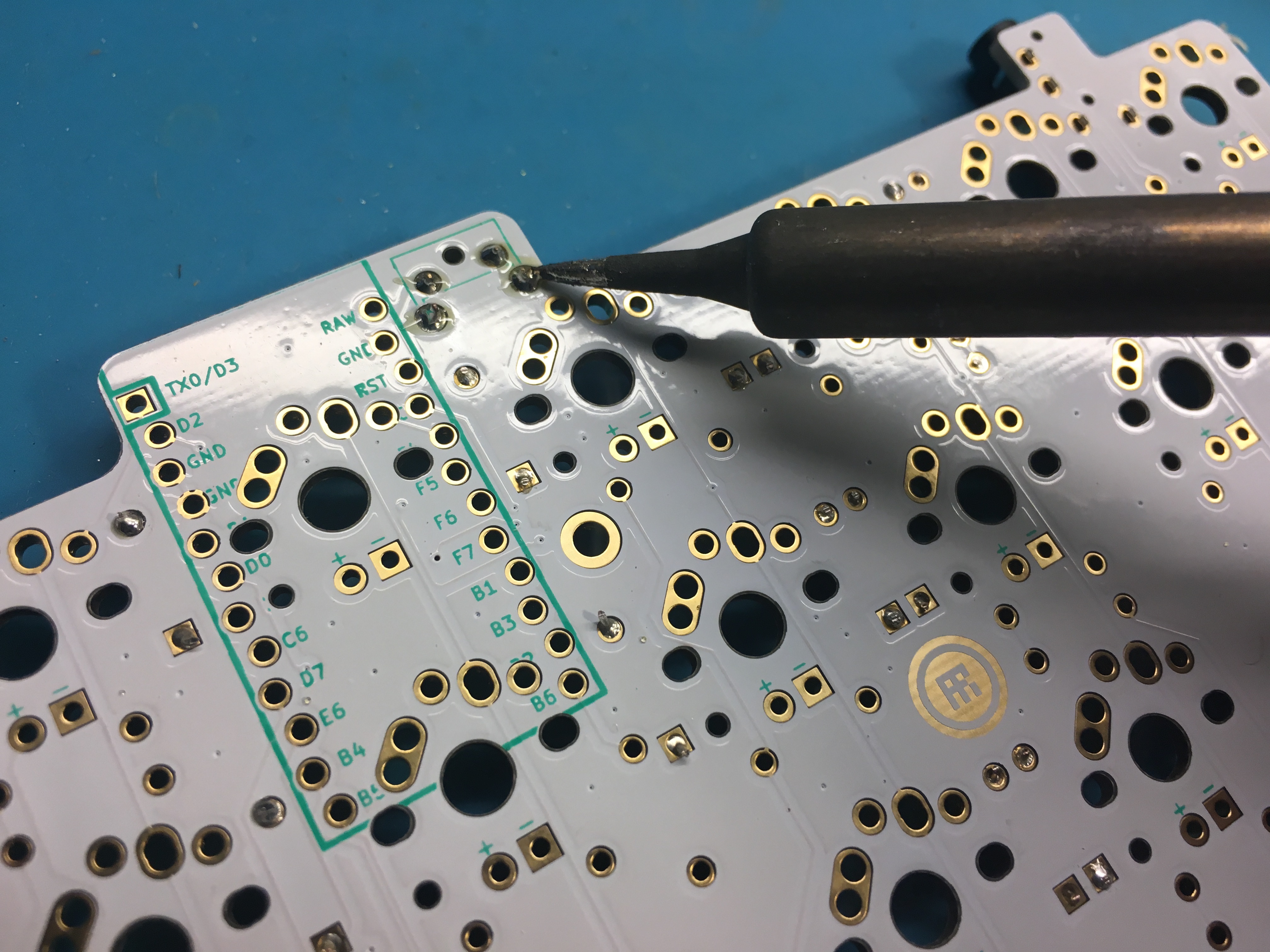 Soldering Reset Button to PCB
