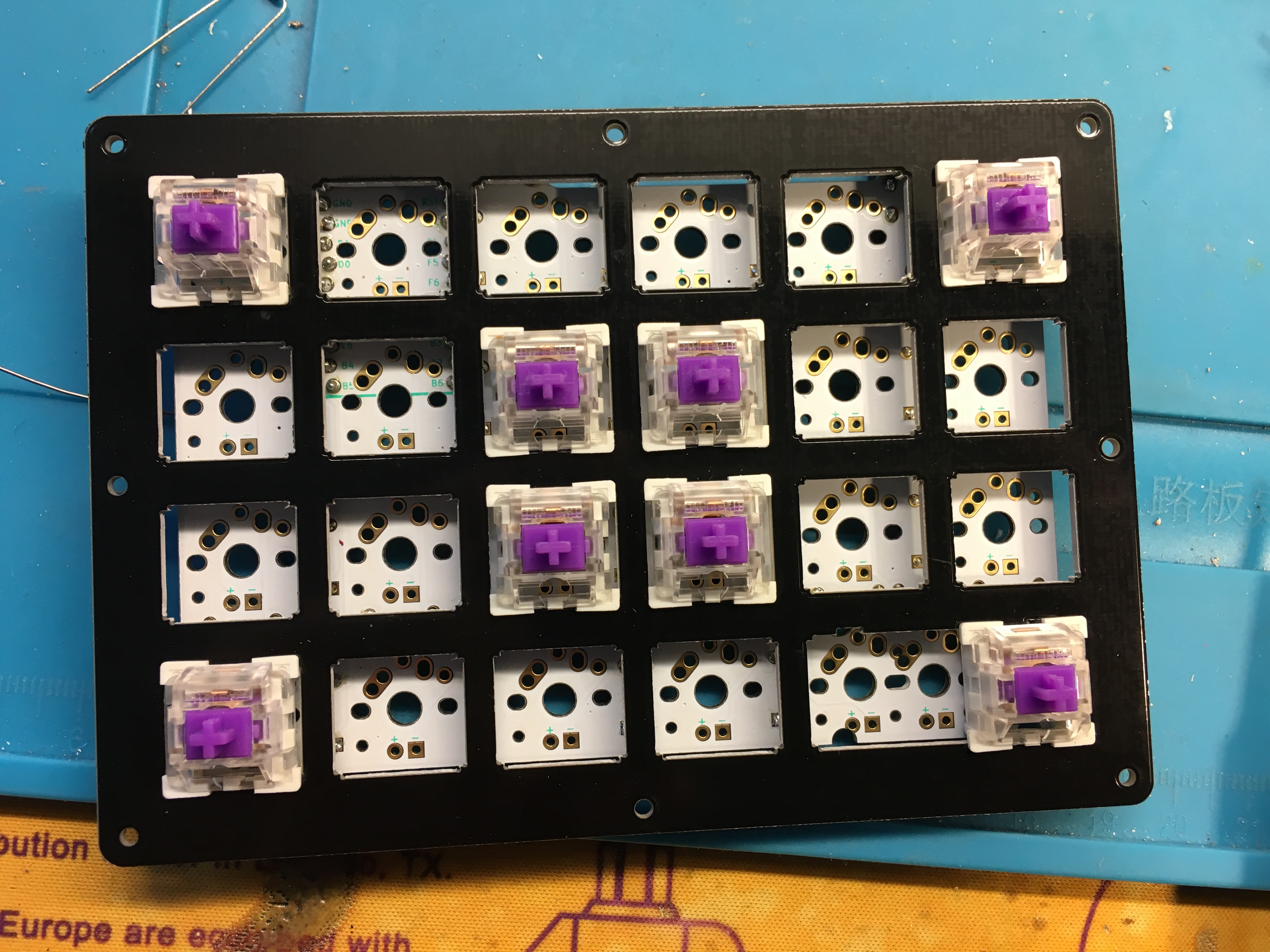 Switch Plate Placed on PCB