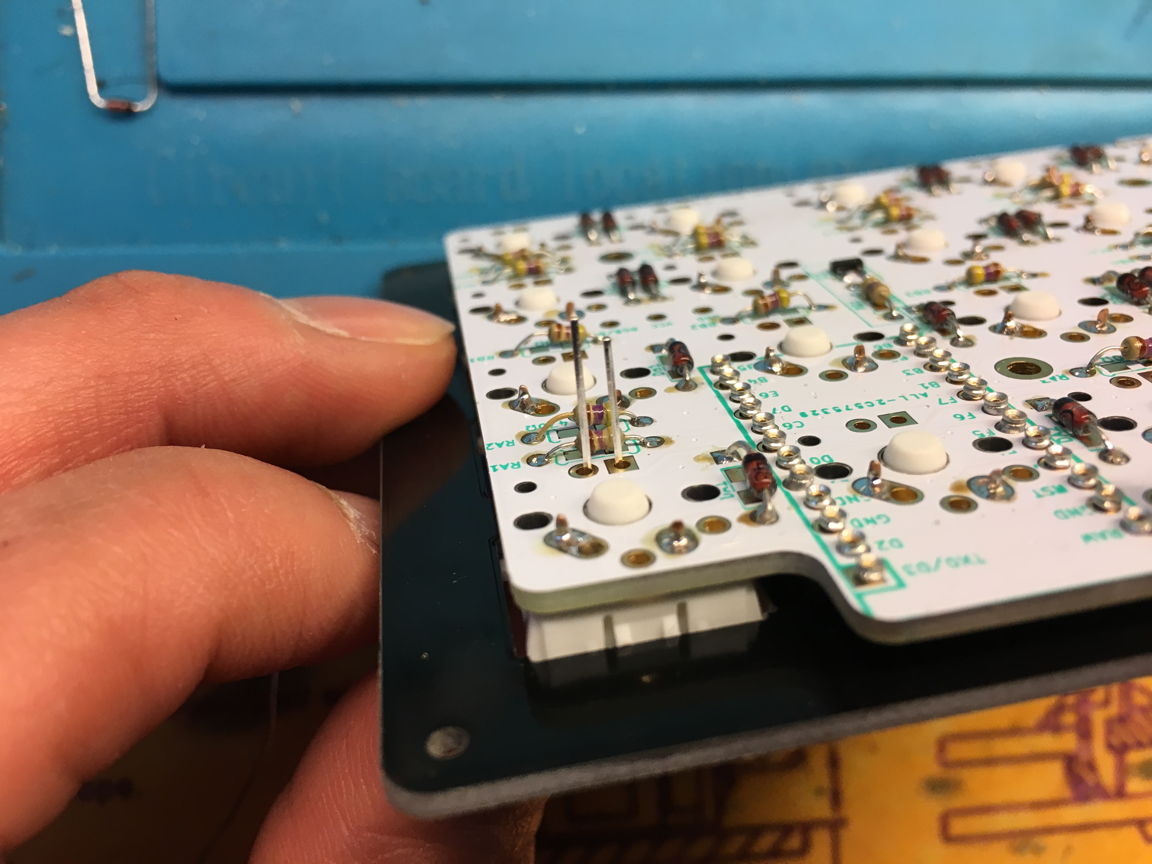 LED Inserted in Switch on PCB