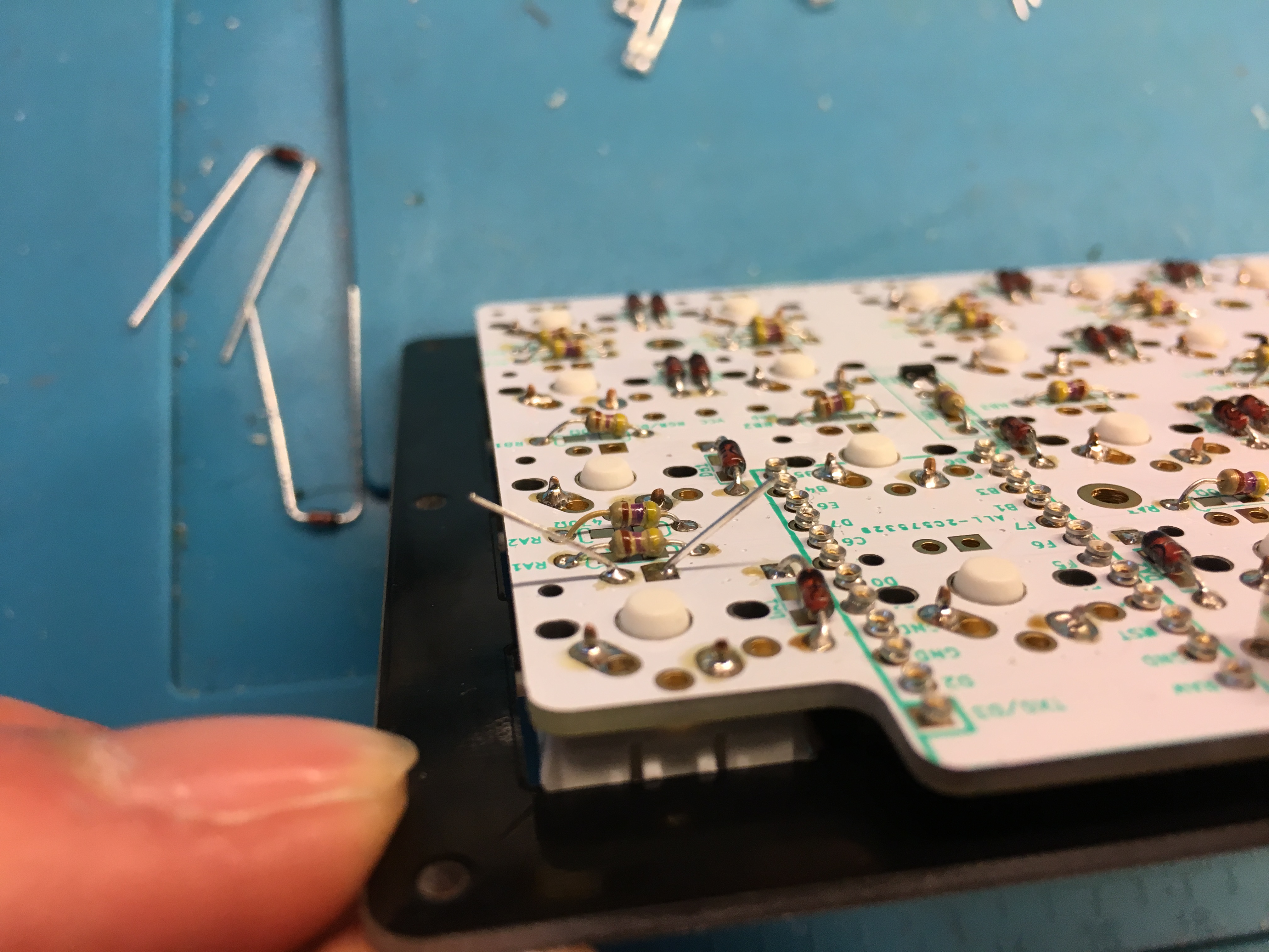 LED Leg Soldered and Clipped