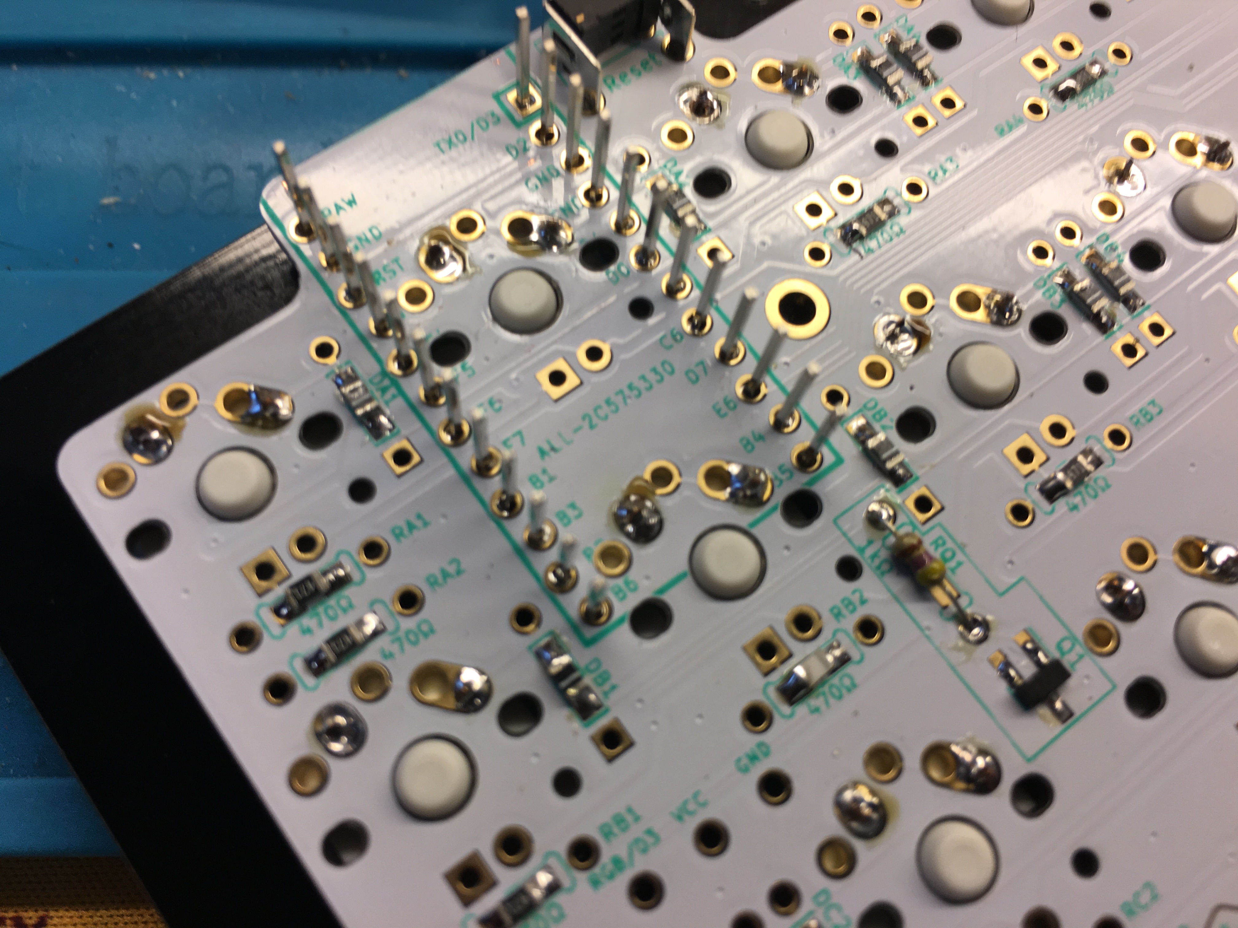 Header Pins with Plastic Removed