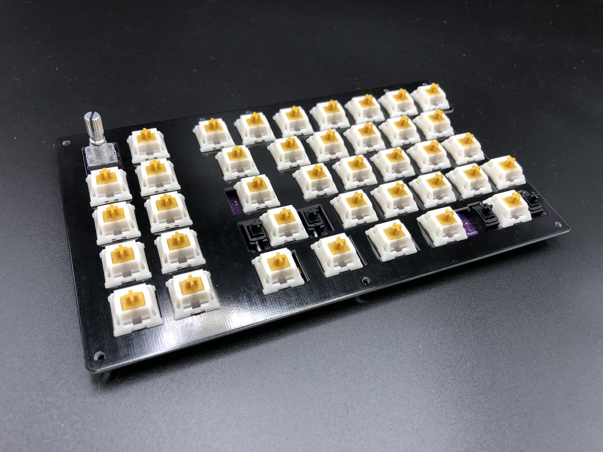 All switches inserted in switch plate