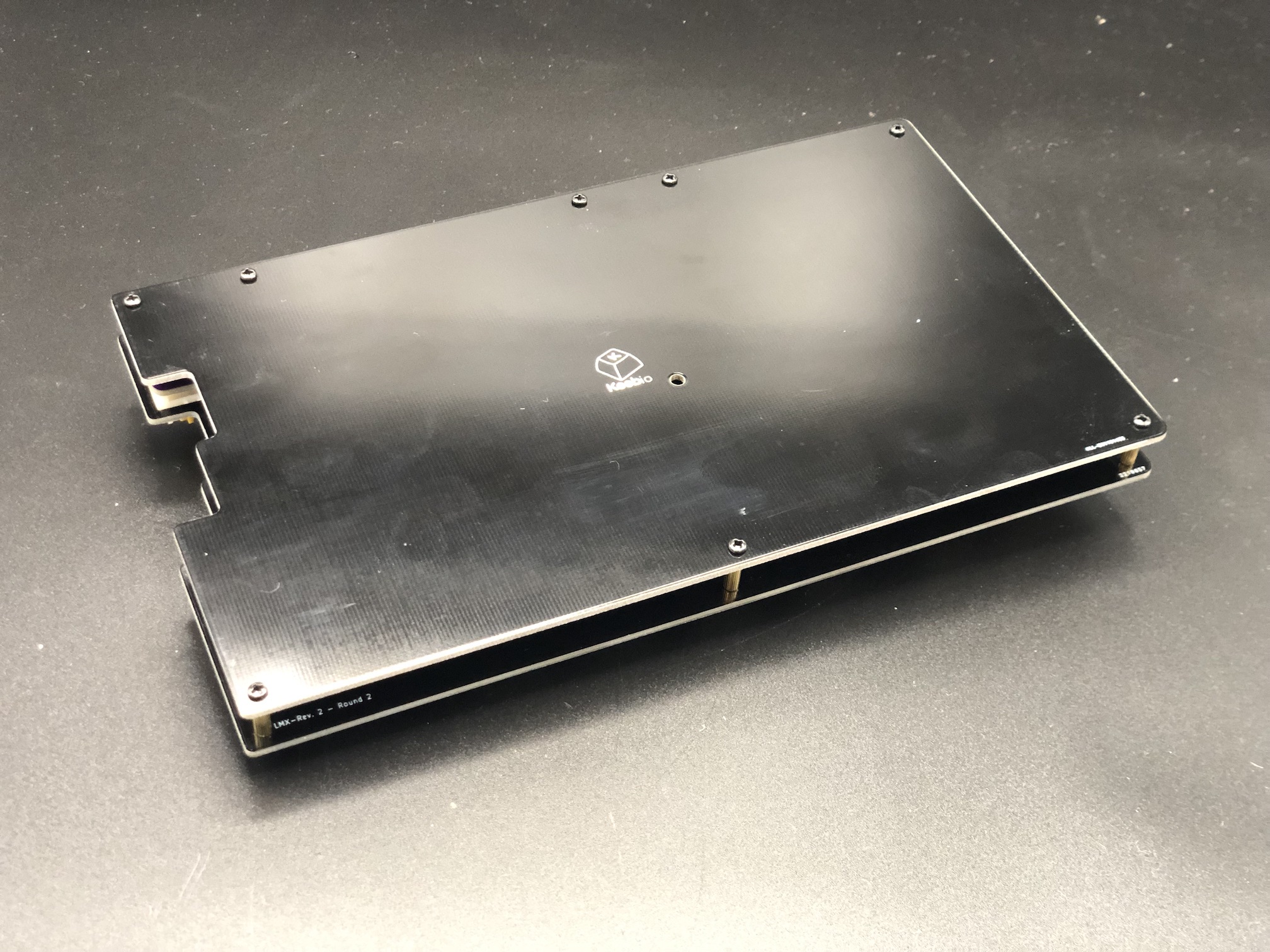 Bottom plate screwed onto standoffs