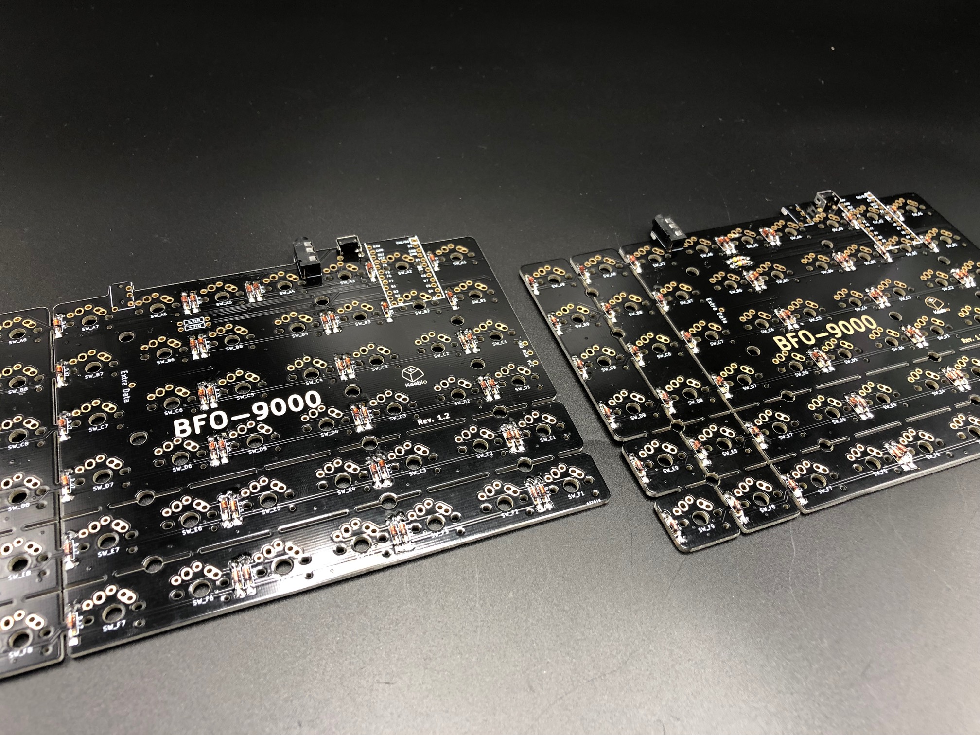 TRRS Jacks Soldered on Both PCBs