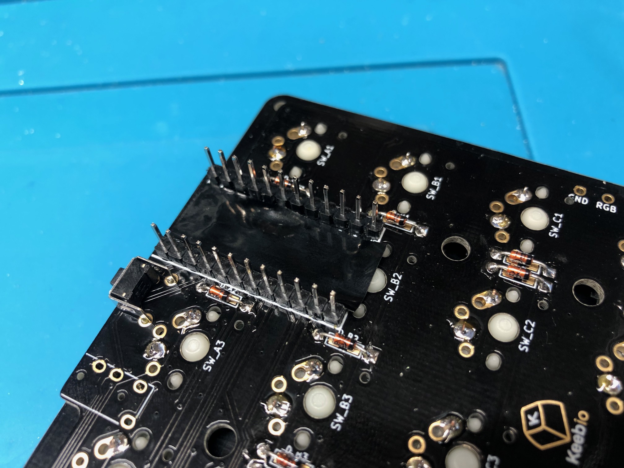 Electrical Tape Over Clipped Pins