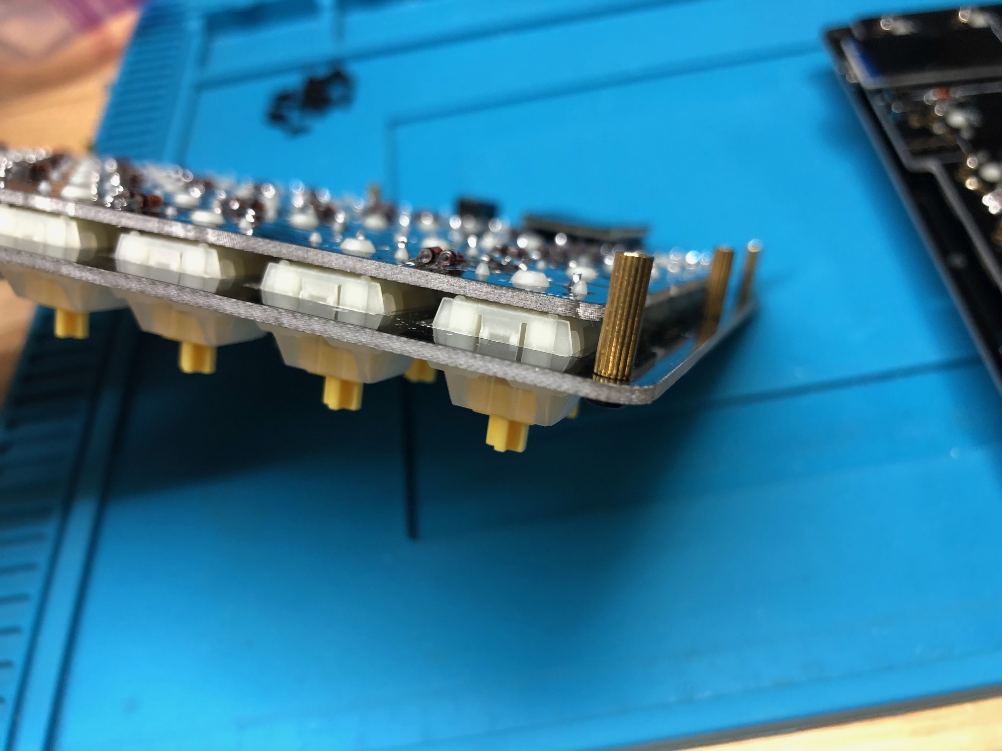 Standoffs Attached to Switch Plate