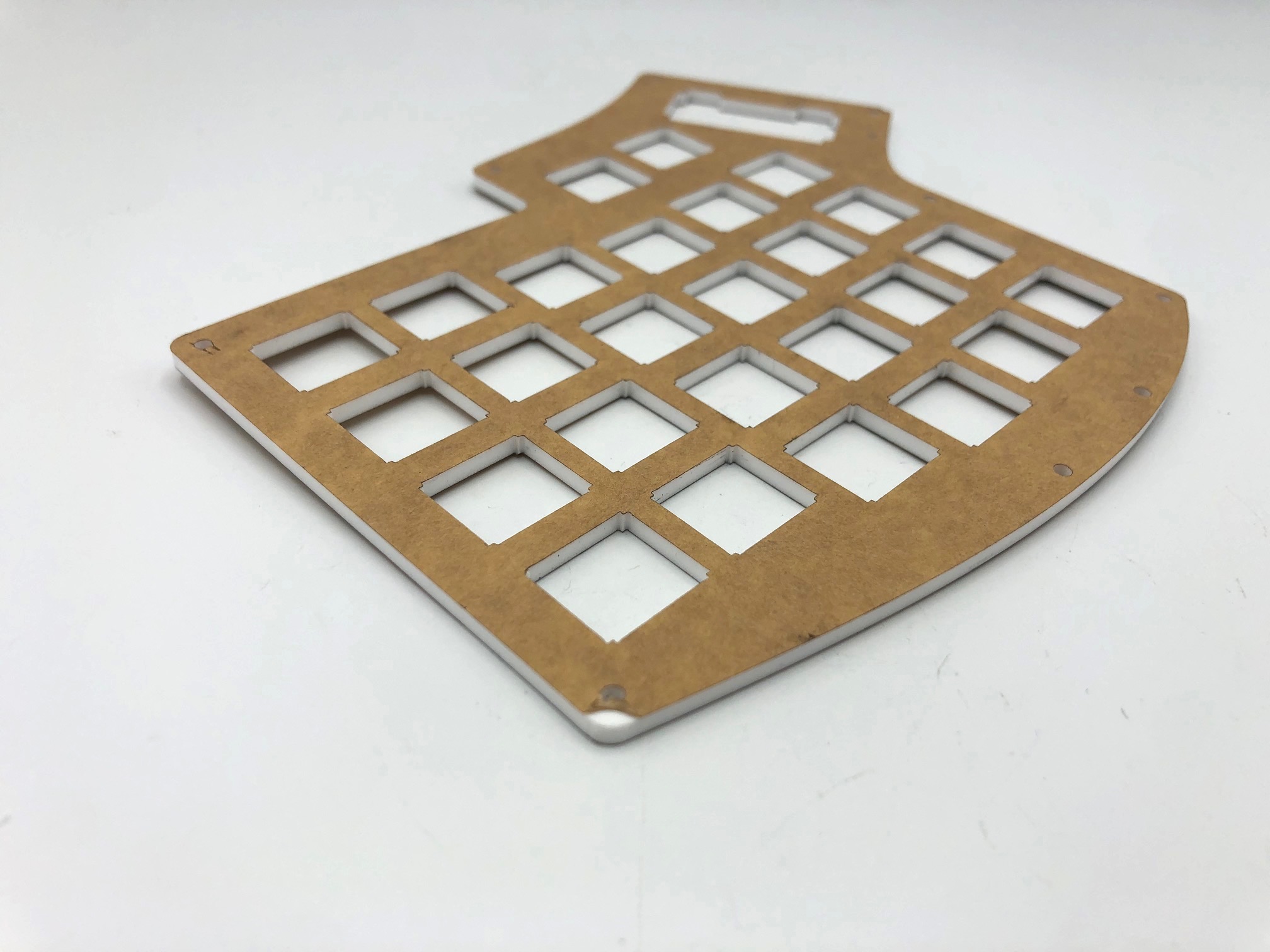 Acrylic Plate with Protective Paper Corner