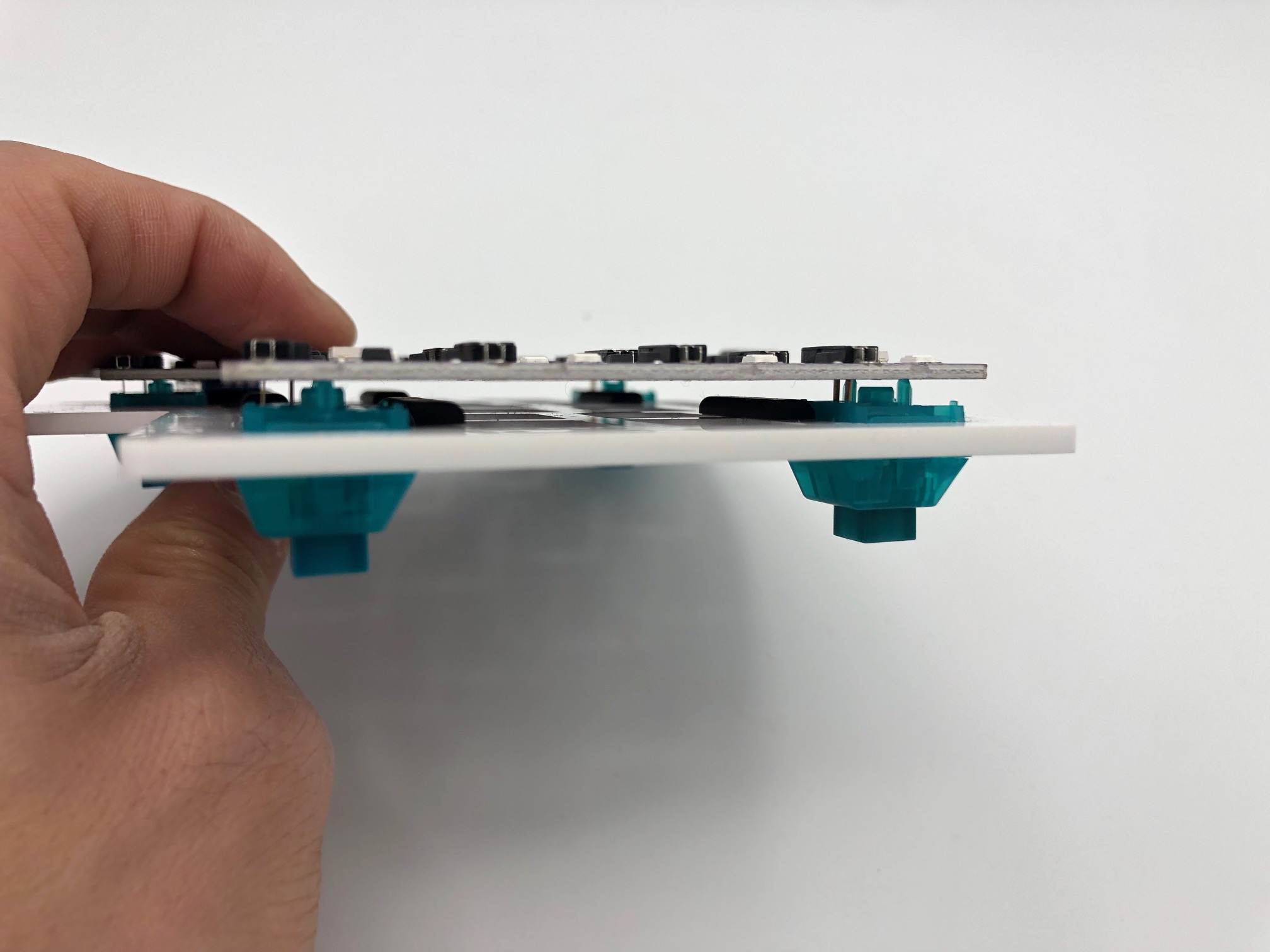 Side View of Plate on PCB