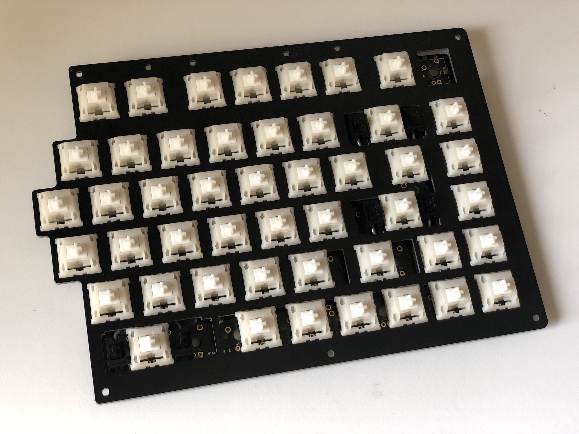 All switches installed in plate