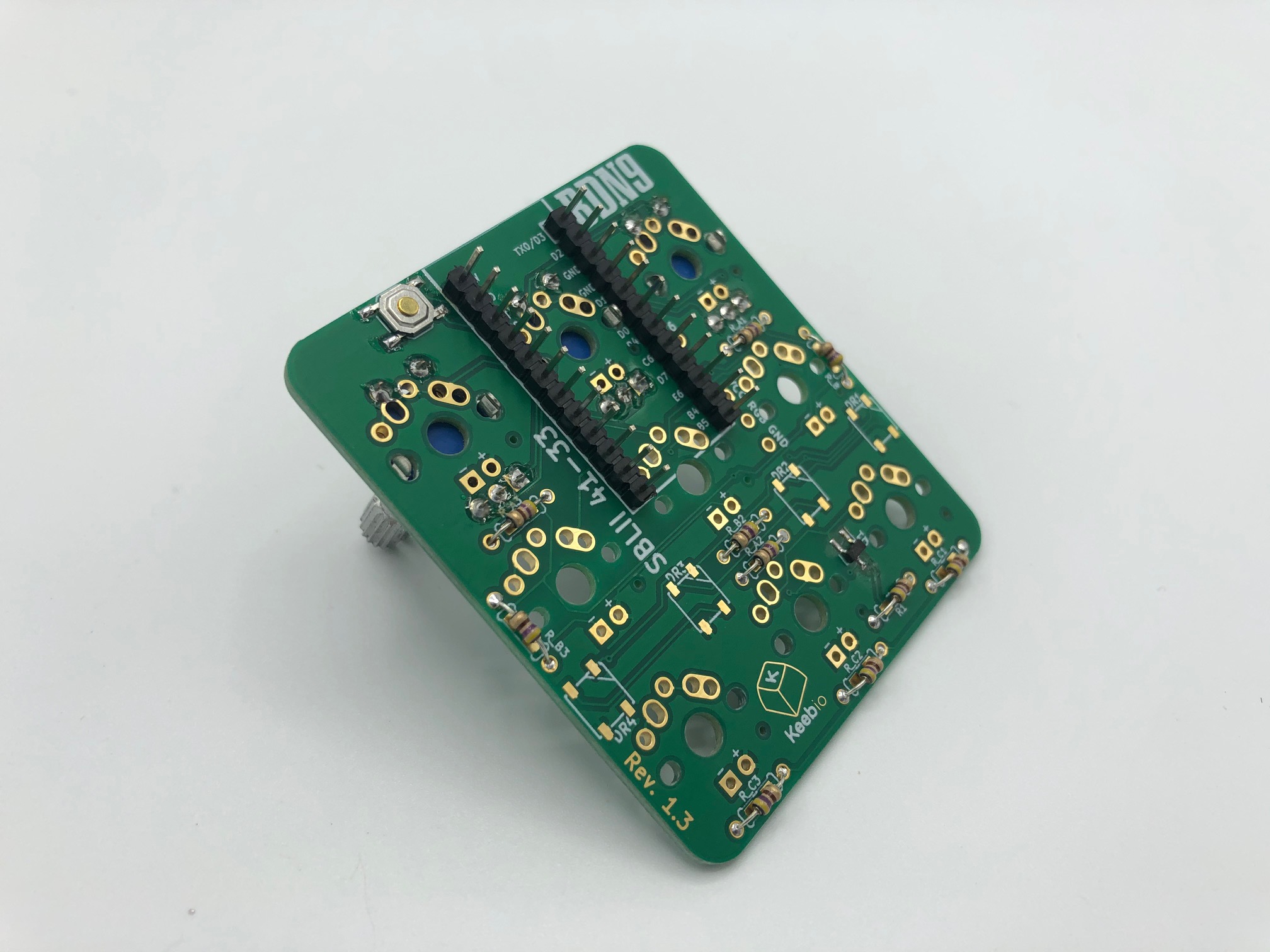 Rotary Encoders Soldered on PCB