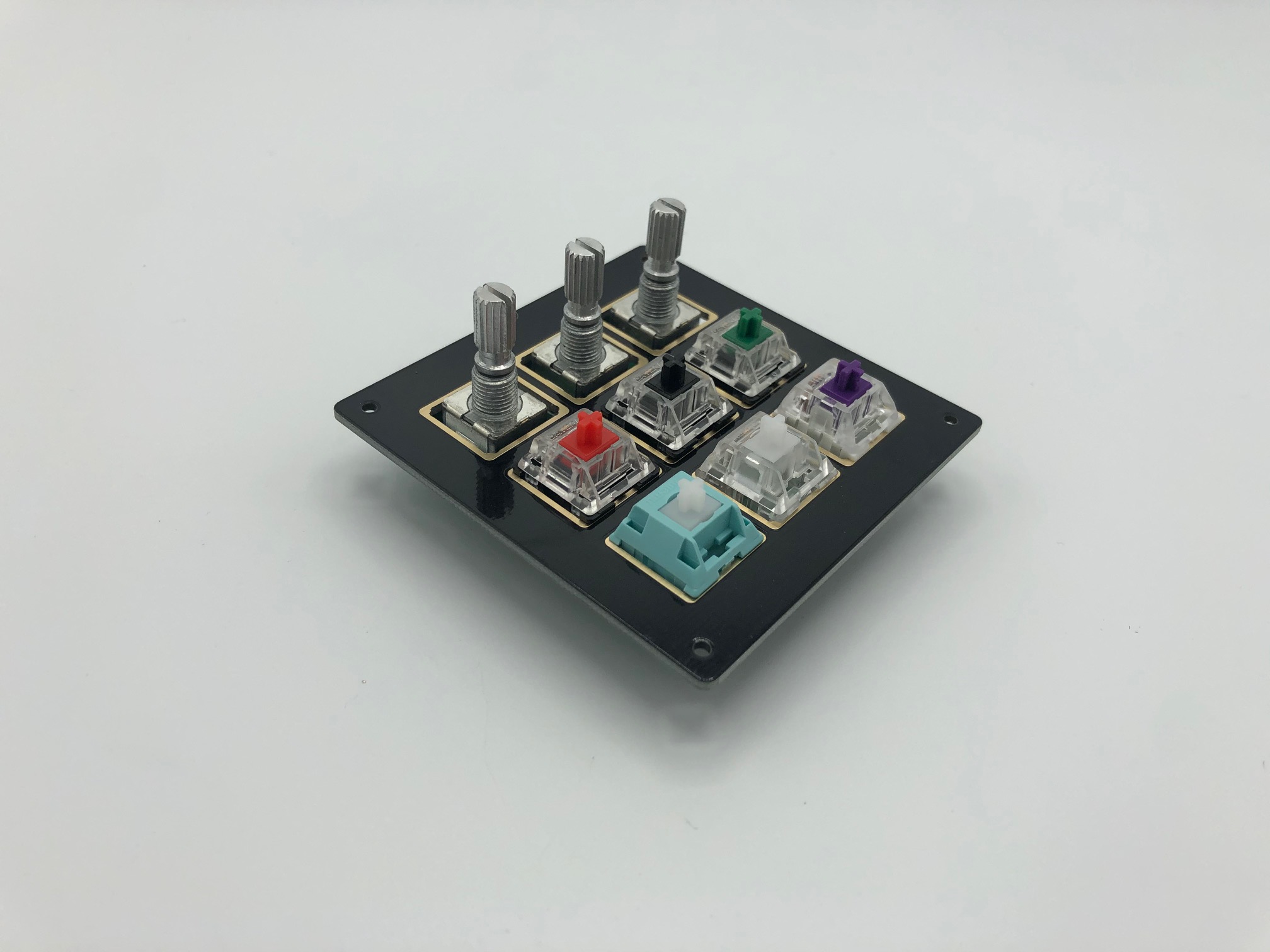Switch Plate with Encoders and Switches