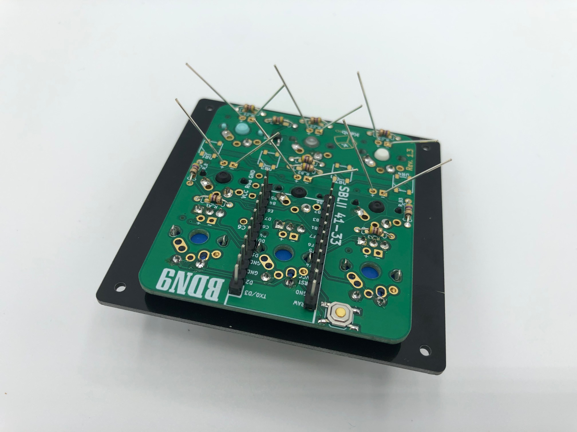 LED Legs Bent Out on PCB