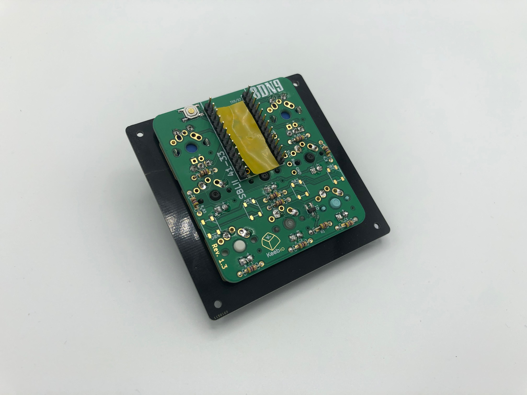 Kapton Tape Applied over Switch Area