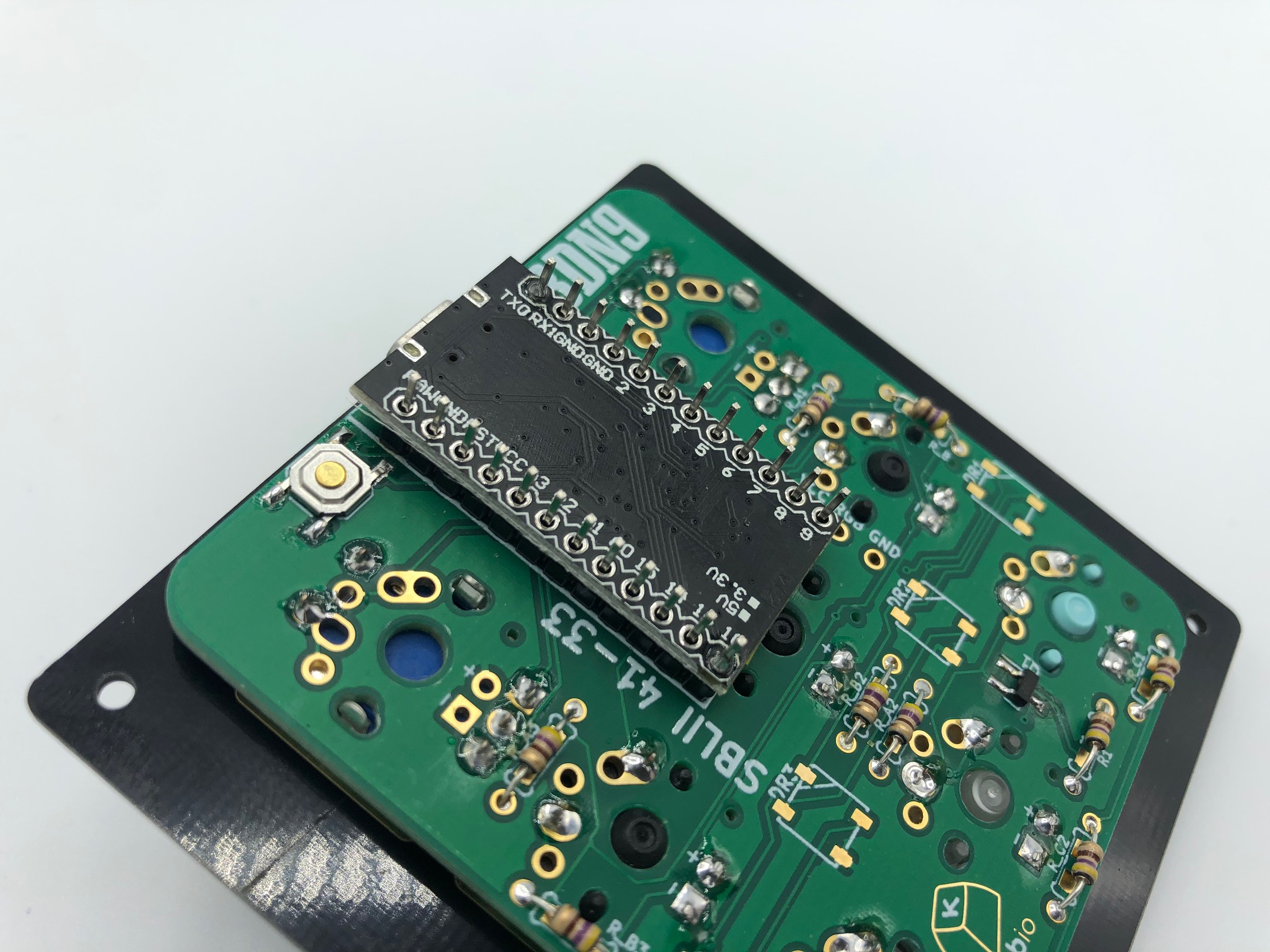 Pro Micro Corner Pins Soldered