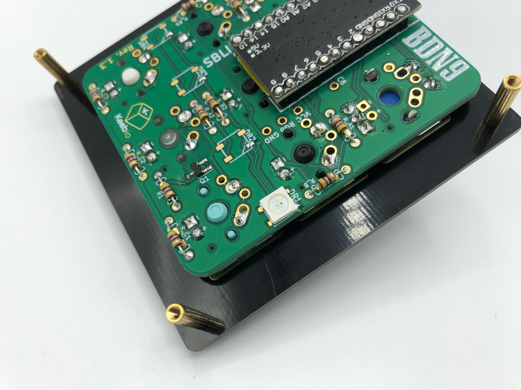Tweezers Placing RGB LED on Pad
