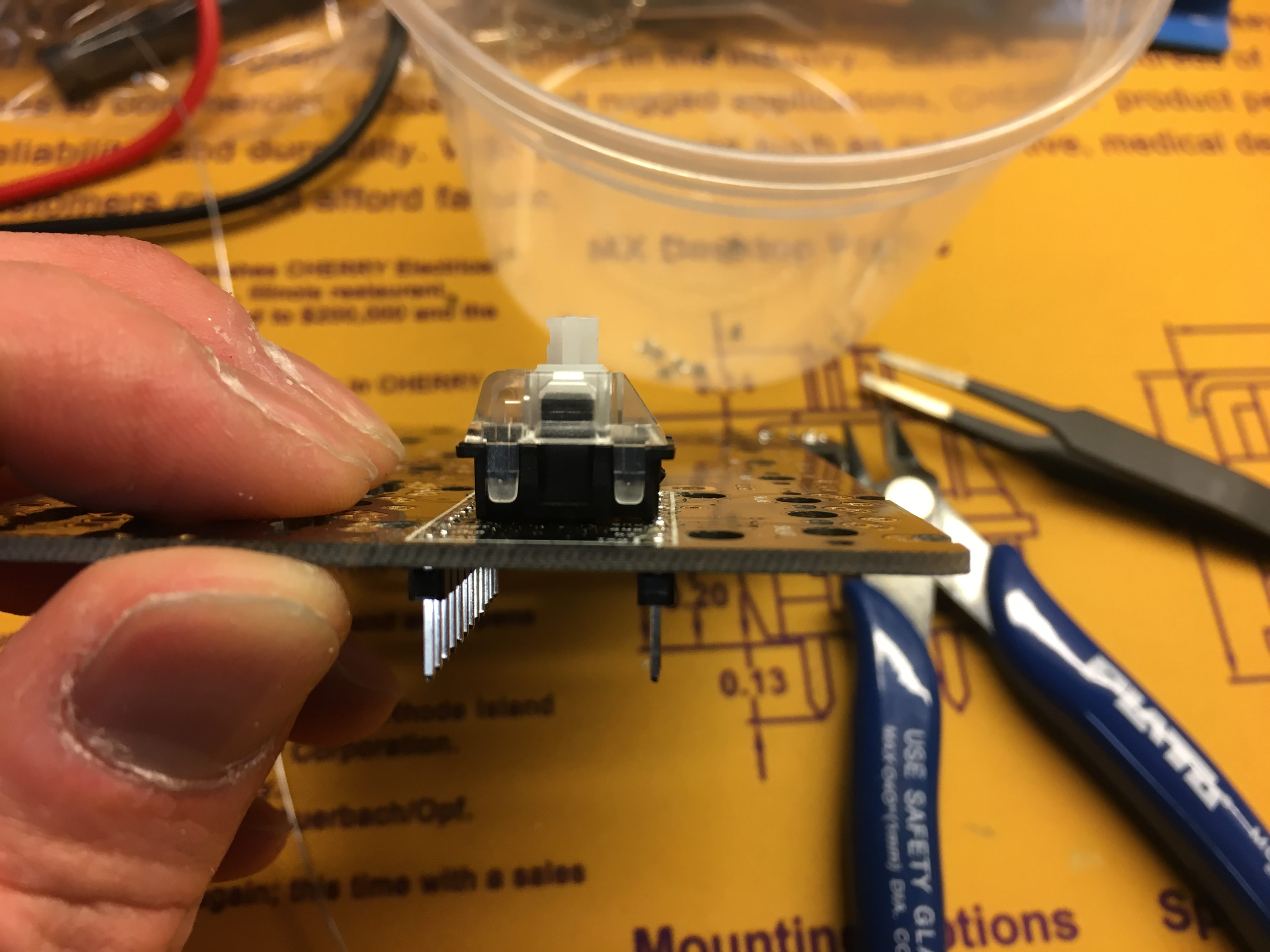 Switch Sitting Flat on PCB