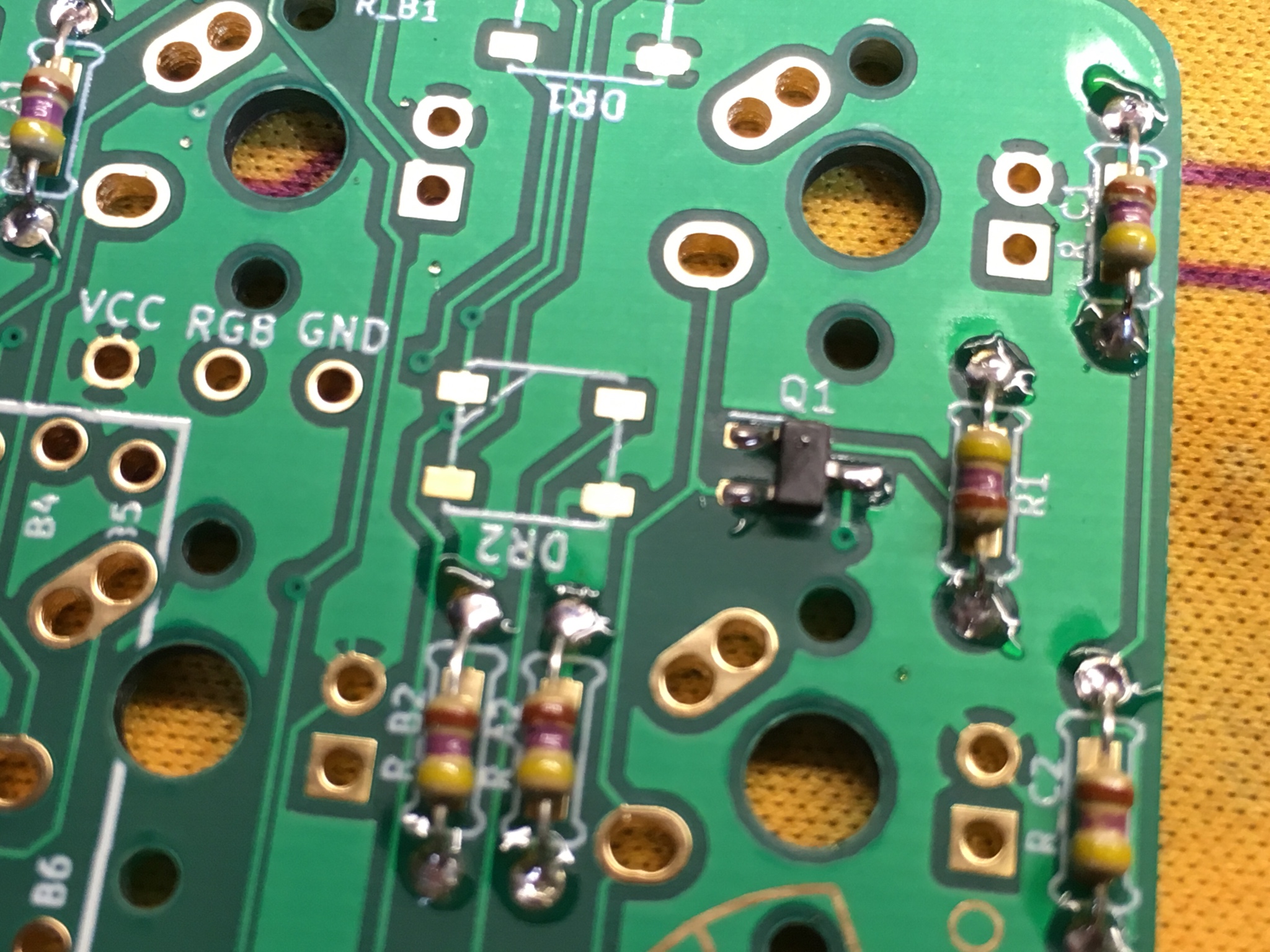 MOSFET soldered straight on PCB