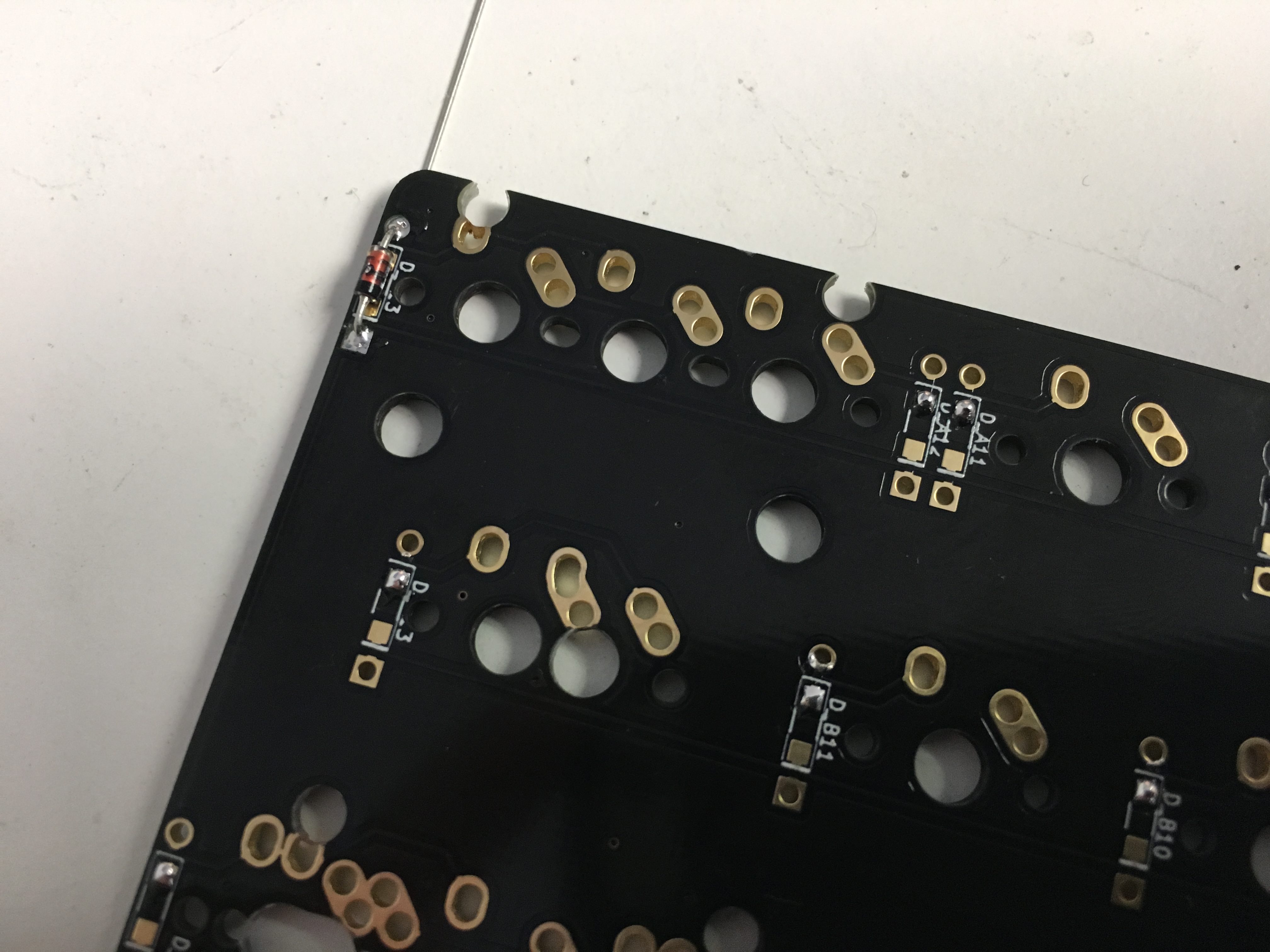 SMD Diodes Added to PCB