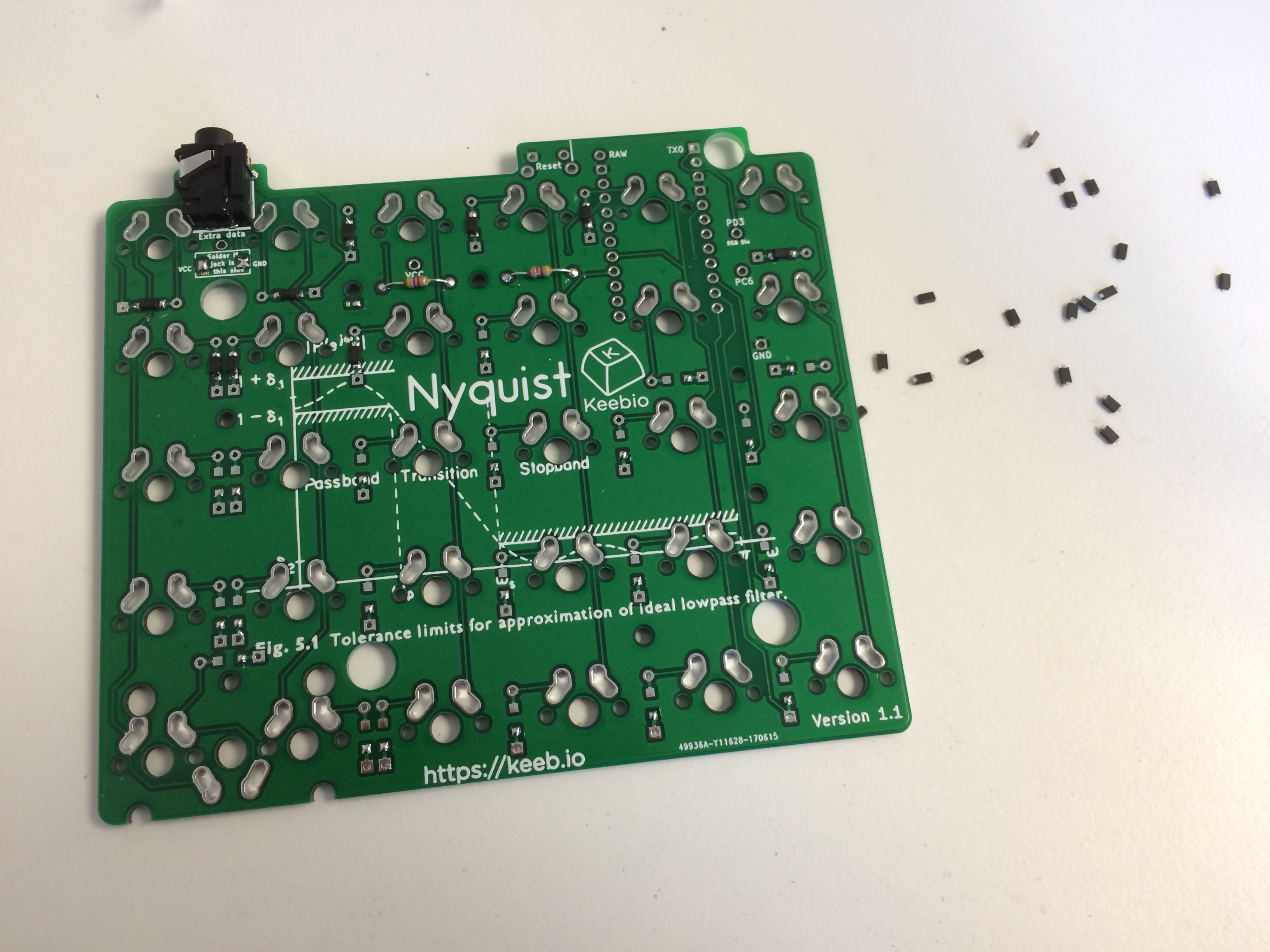 Nyquist PCB with Components