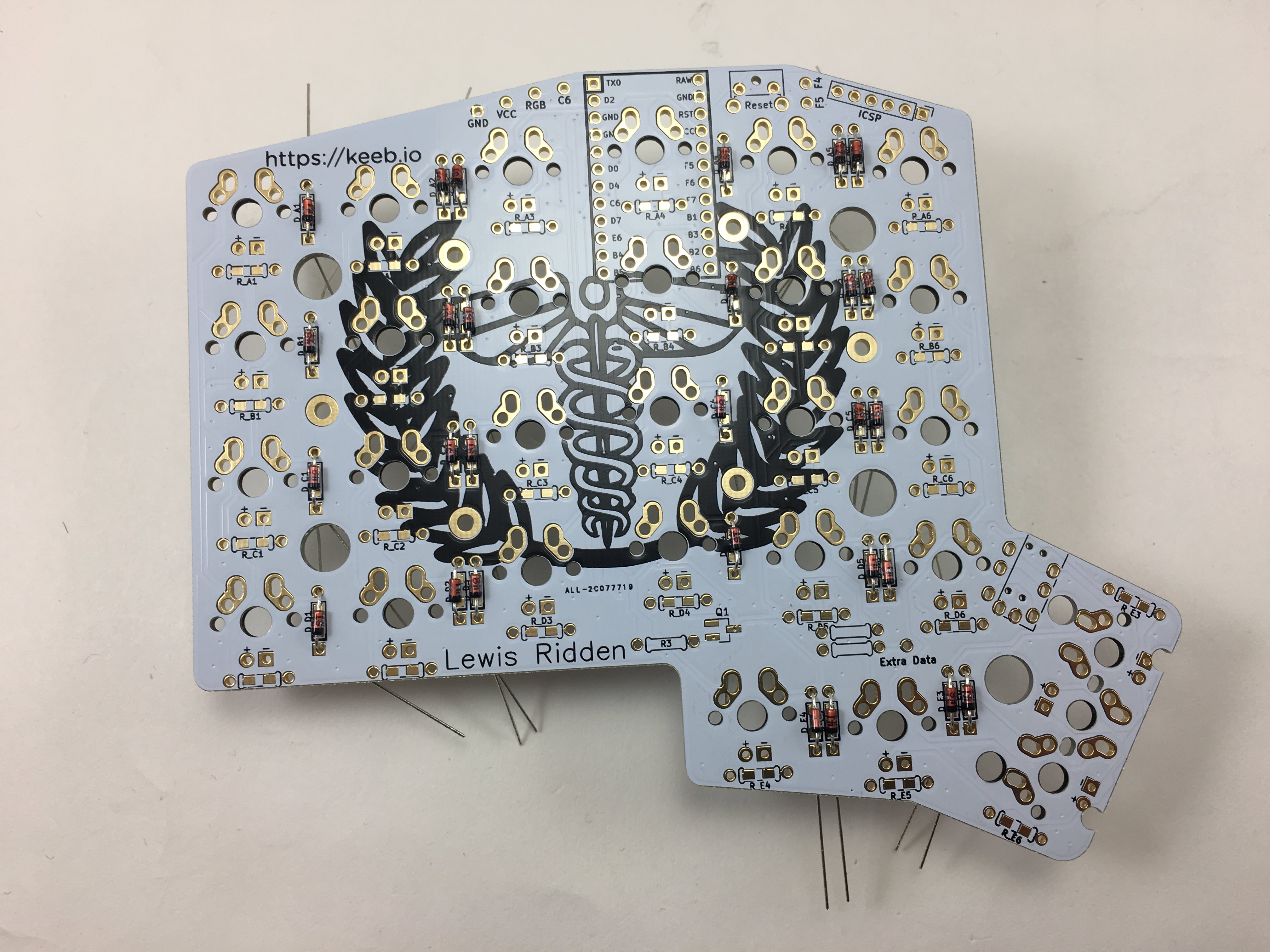 Right PCB with Diodes Inserted
