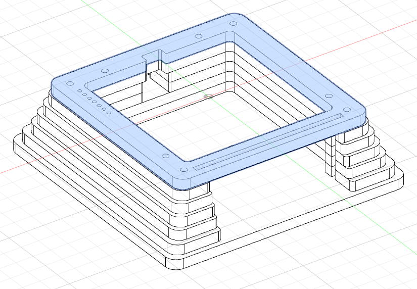 7-dot layer added to bottom stack