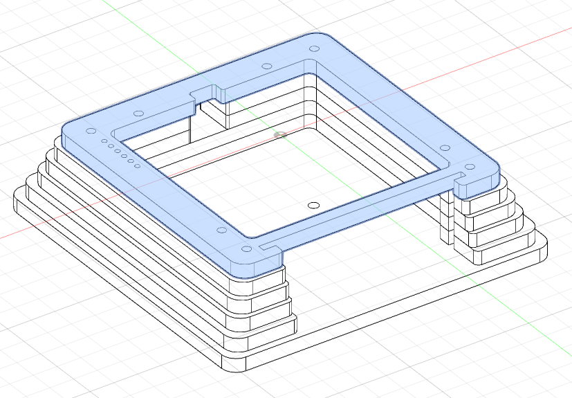 6-dot layer added to bottom stack