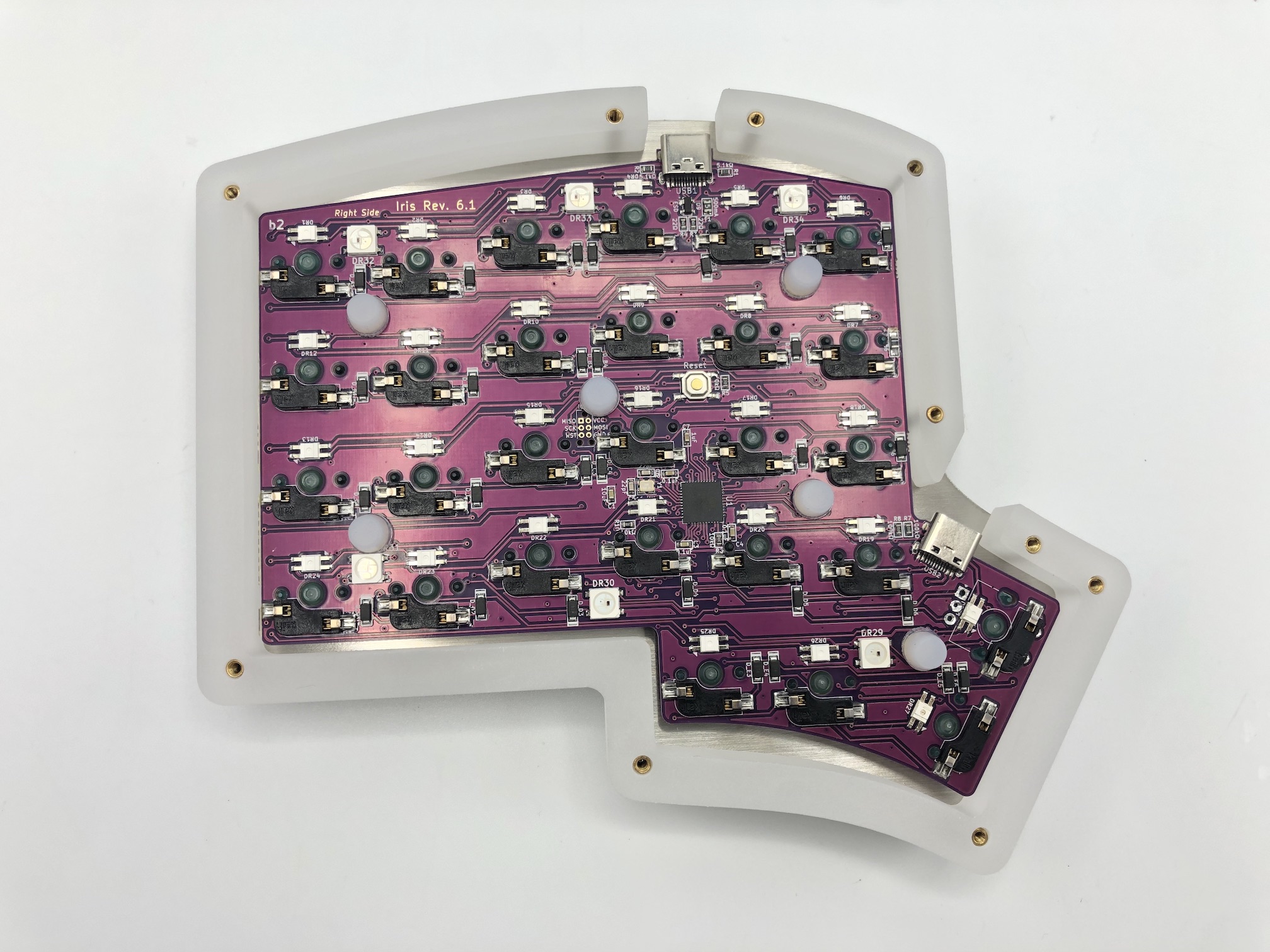 FLAHNS Bumpers on PCB Top View